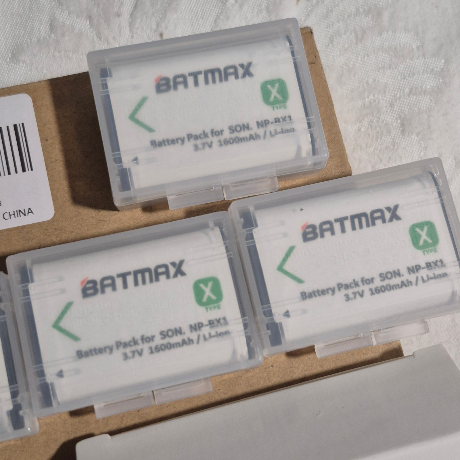 NEW Batmax 4 Pack NP-BX1 Battery 1600mAh LCD and USB Charger For Sony