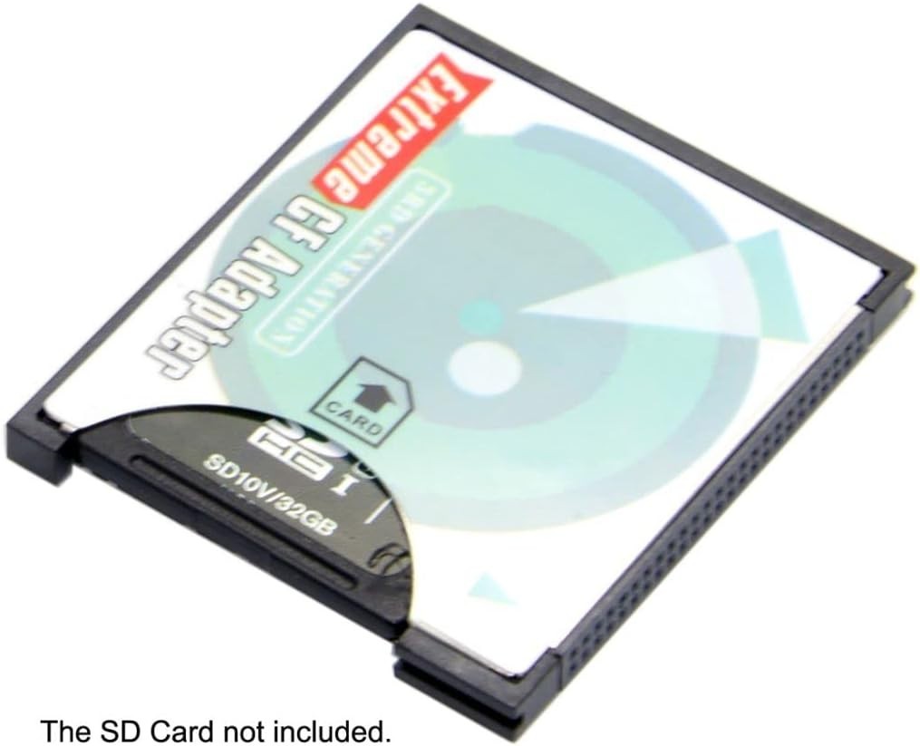 SD SDHC SDXC to CF Compact Flash Memory Card Adapter Reader Type I High-Speed…