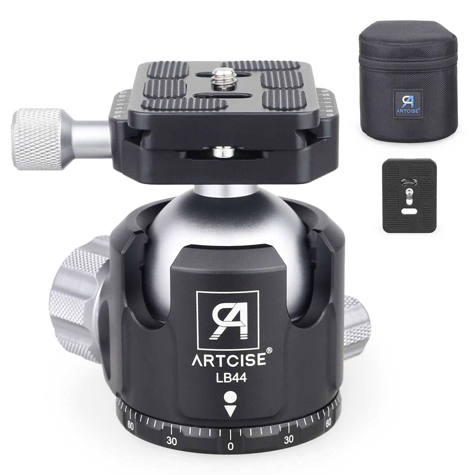 ARTCISE LB44 Panorama All metal Low Profile Tripod Head Ball head fr Camera DLSR