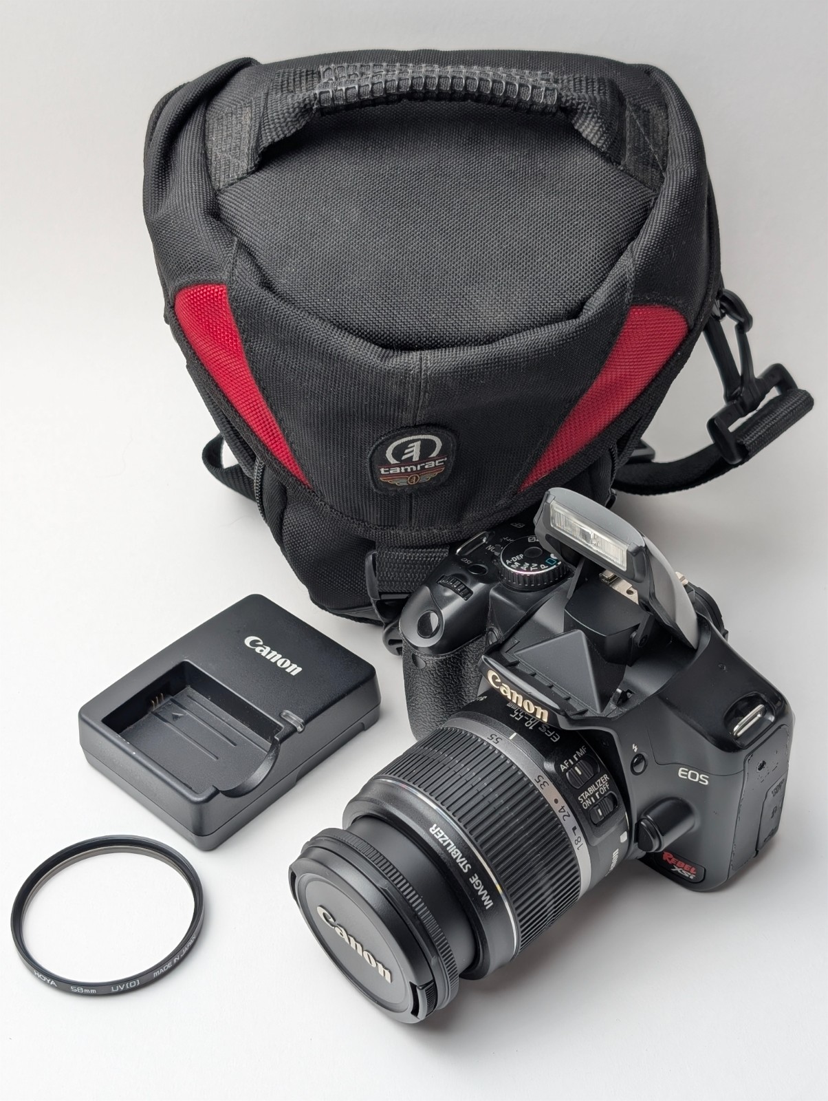 Canon EOS Rebel XSi 450D DSLR Camera w/ 18-55mm Lens Kit 22K Shutter Count