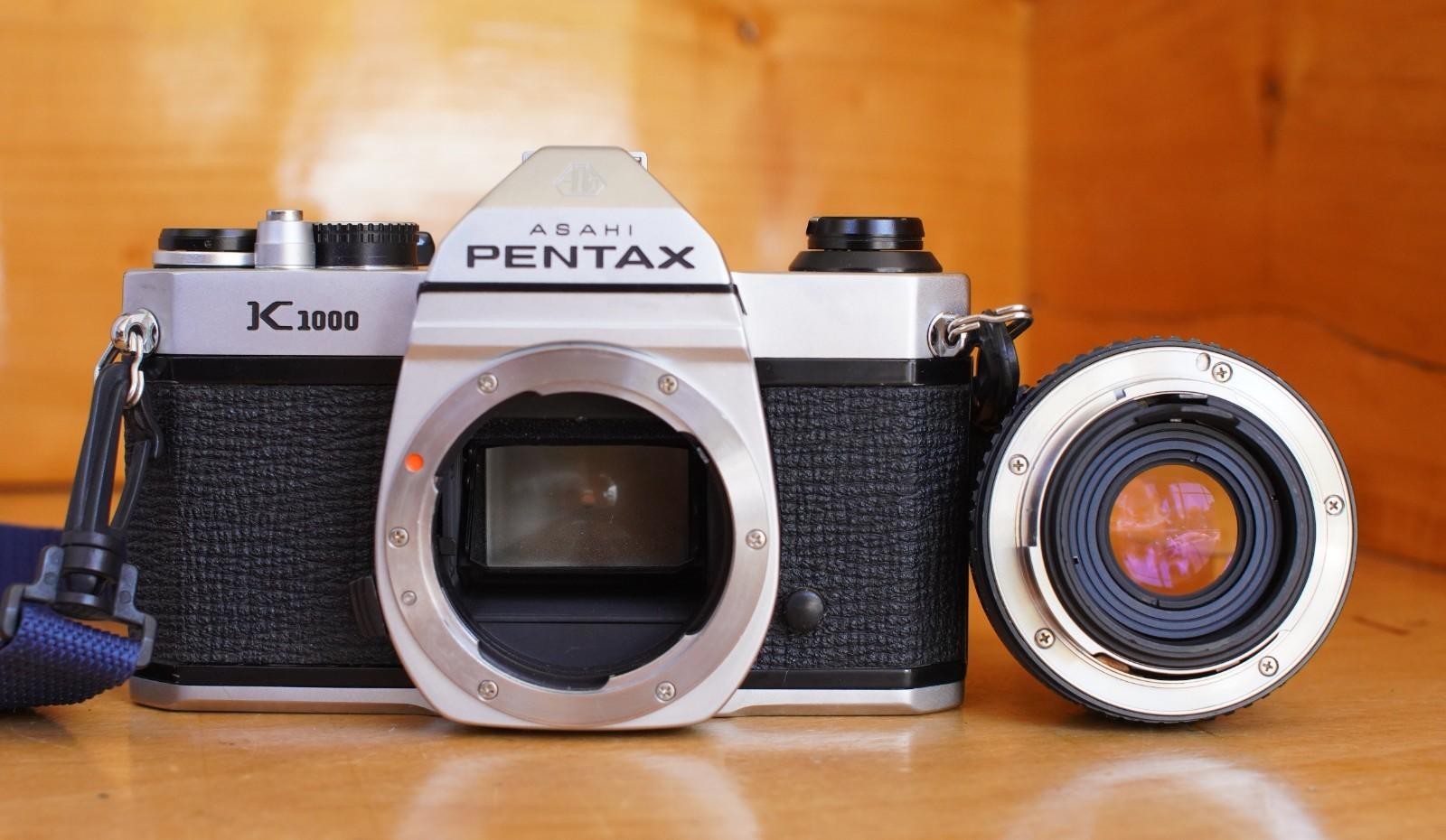 Pentax K1000 35mm Film Camera w/Fast 50mm F2.0 Lens Working VGood Condition #10