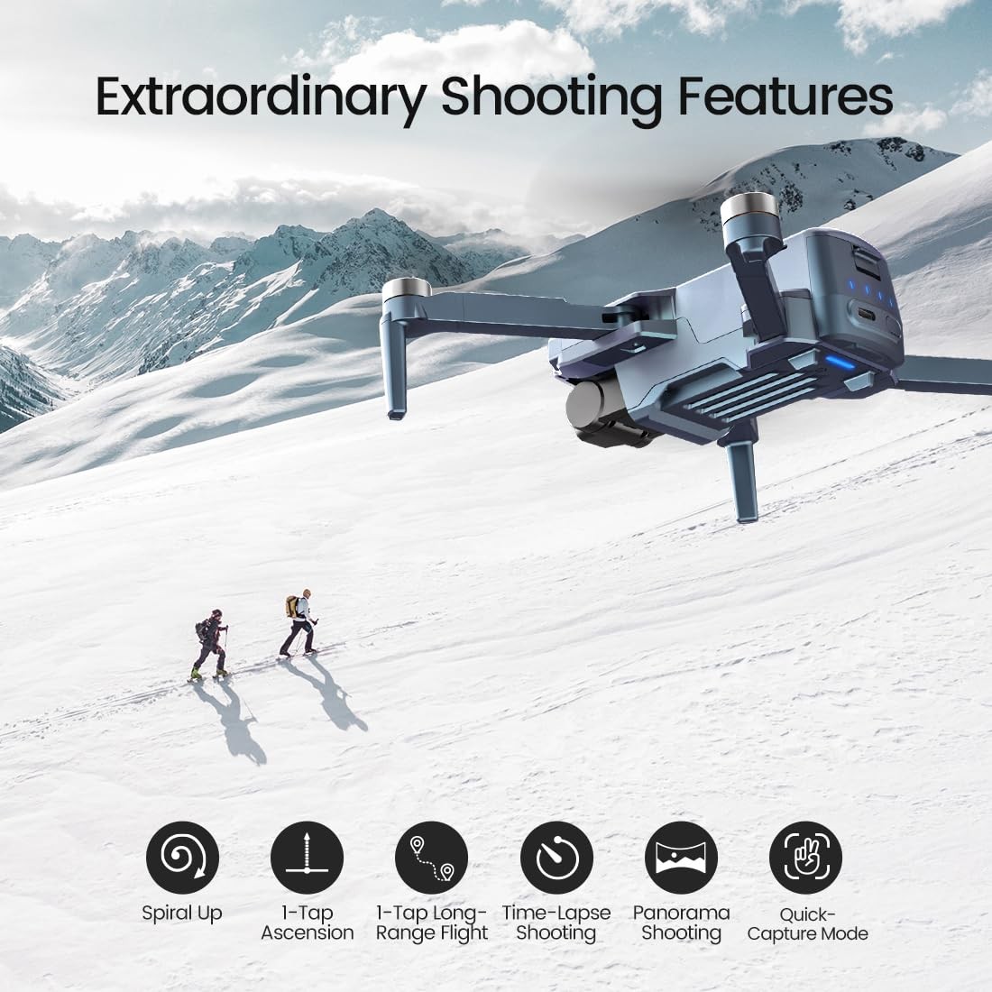 Holy Stone HS360S GPS FPV Drone with 4K Camera, Follow Me Auto Return Green