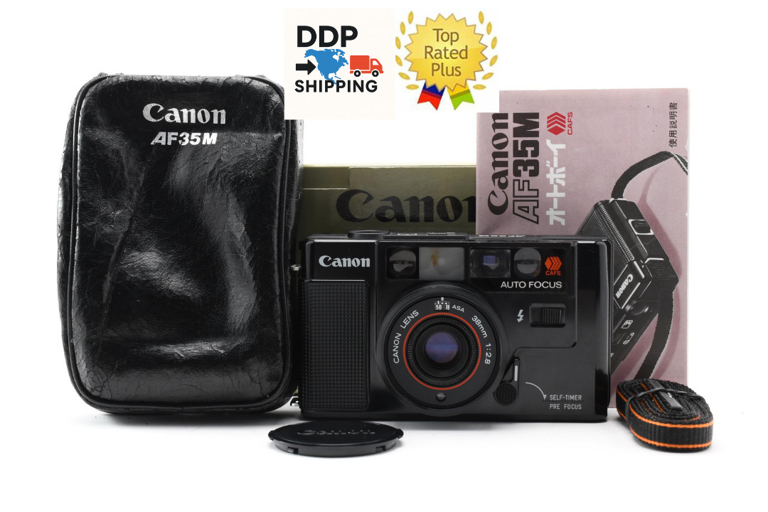 [ N MINT w/Strap ] Canon AF35M Autoboy Point & Shoot 35mm Film Camera From JAPAN