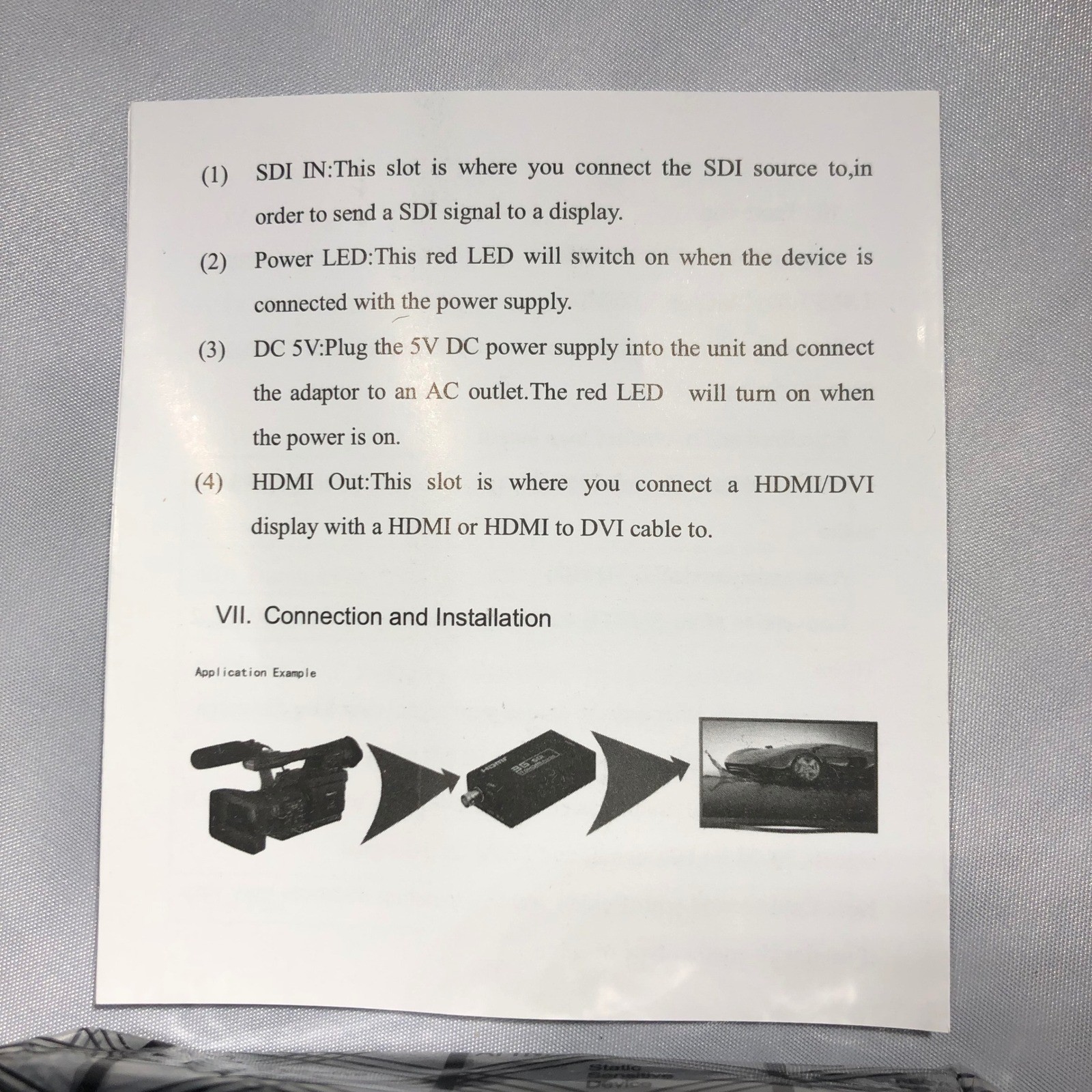 3G SDI to HDMI Converter Box Upgraded BNC to HDMI Audio Adapter B0771L4VQL