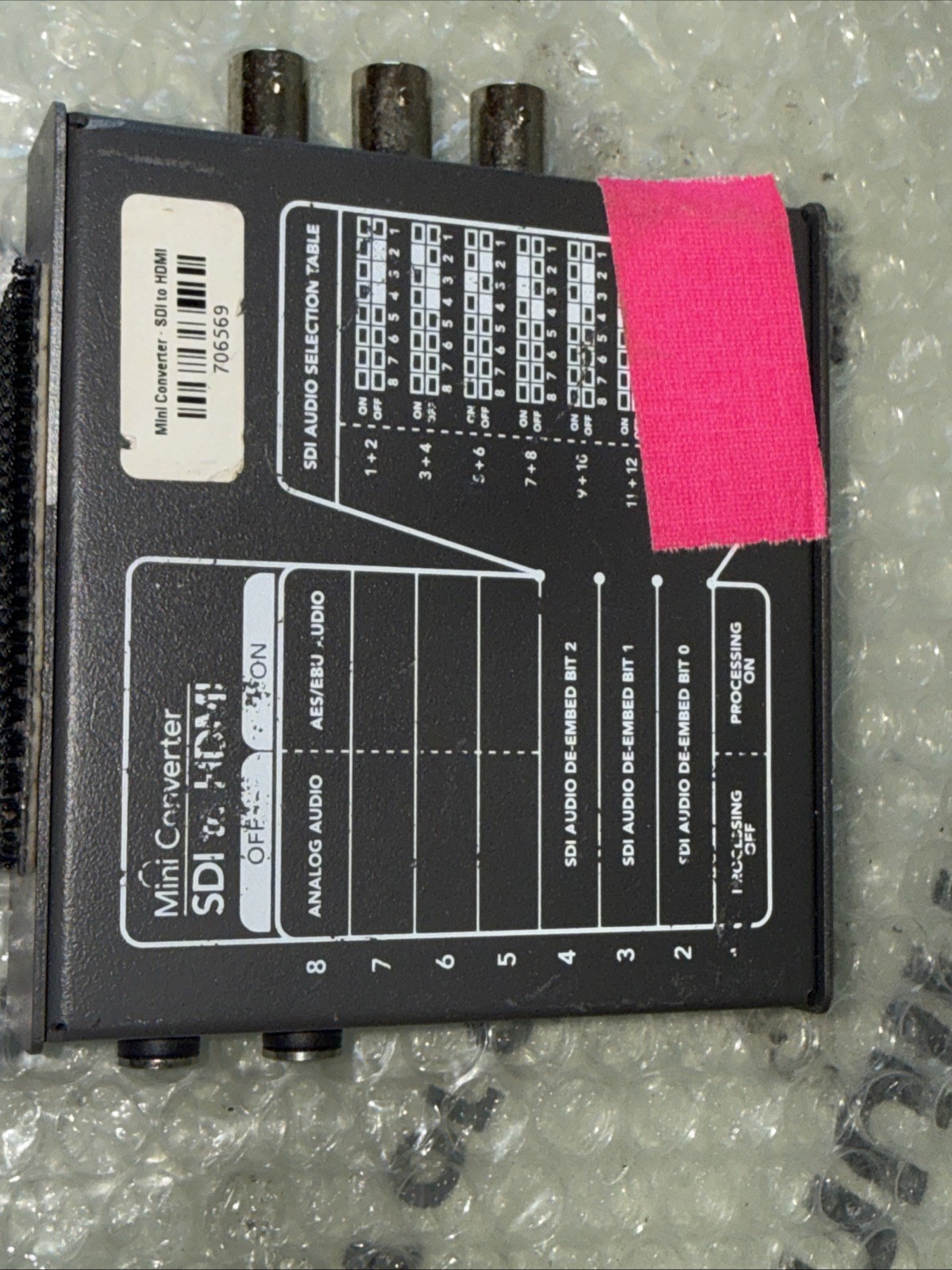 Blackmagic Design Mini Converter SDI to HDMI Only No Power Supply.