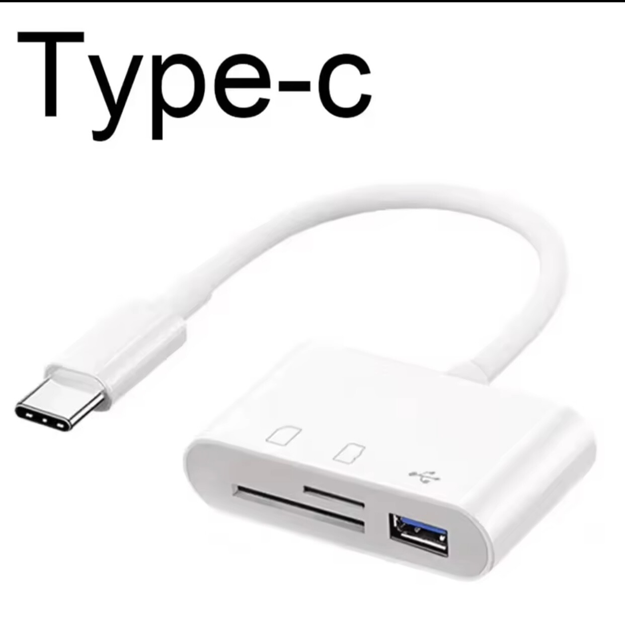 3 In 1 Adapter Type-C, Tf, Cf, Sd, Memory Card Reader, Recorder, Compact Flash U
