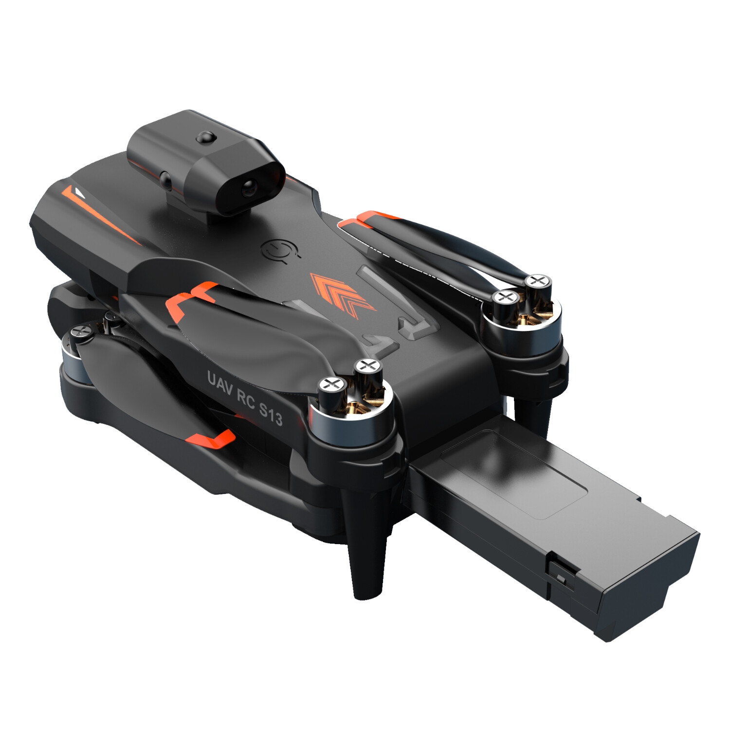 RC Drone With 6K HD ESC Dual Camera WIFI FPV Foldable Quadcopter 3 Battery Black