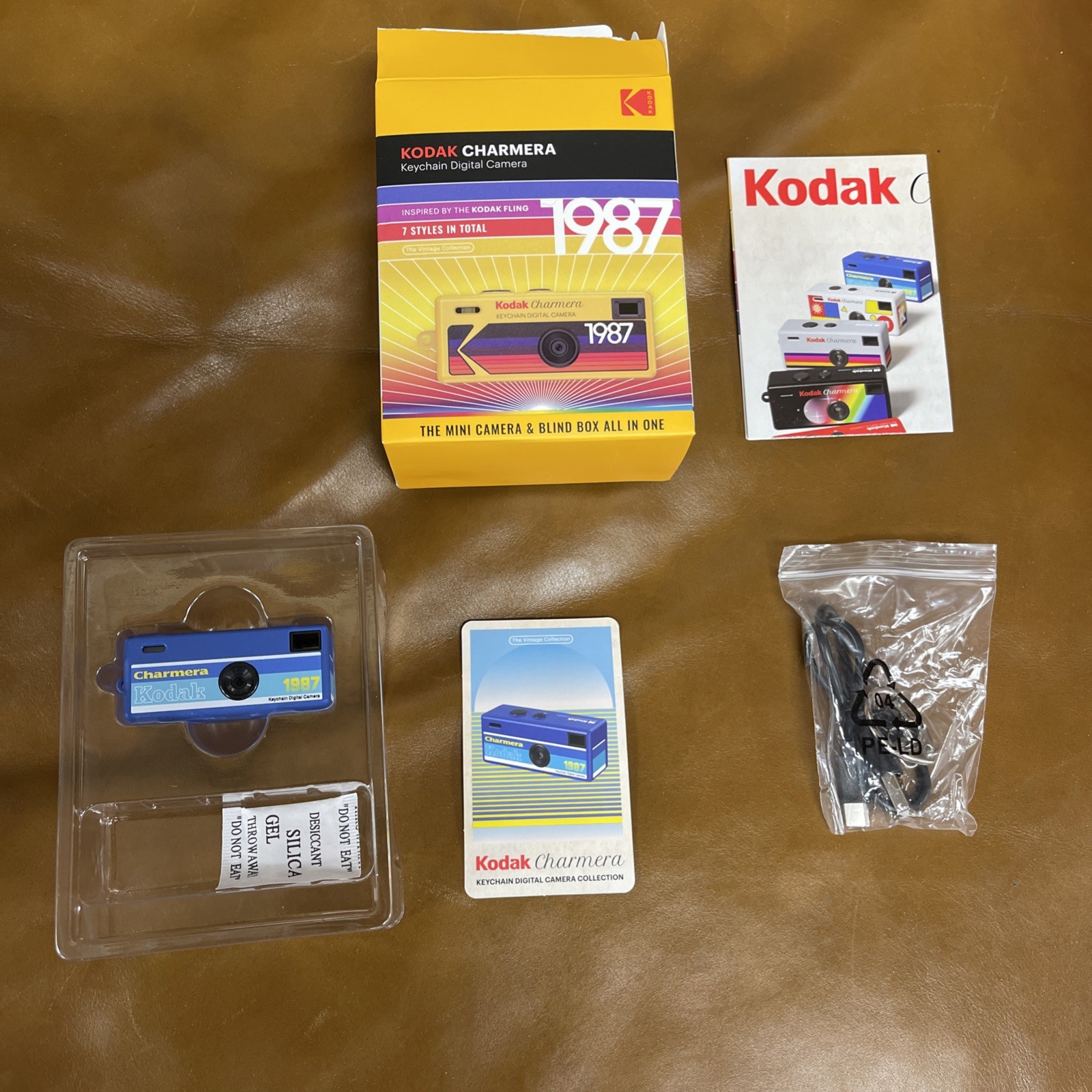 Kodak Charmera Keychain Digital Camera OPEN BOX Blue Type 06 USA Seller