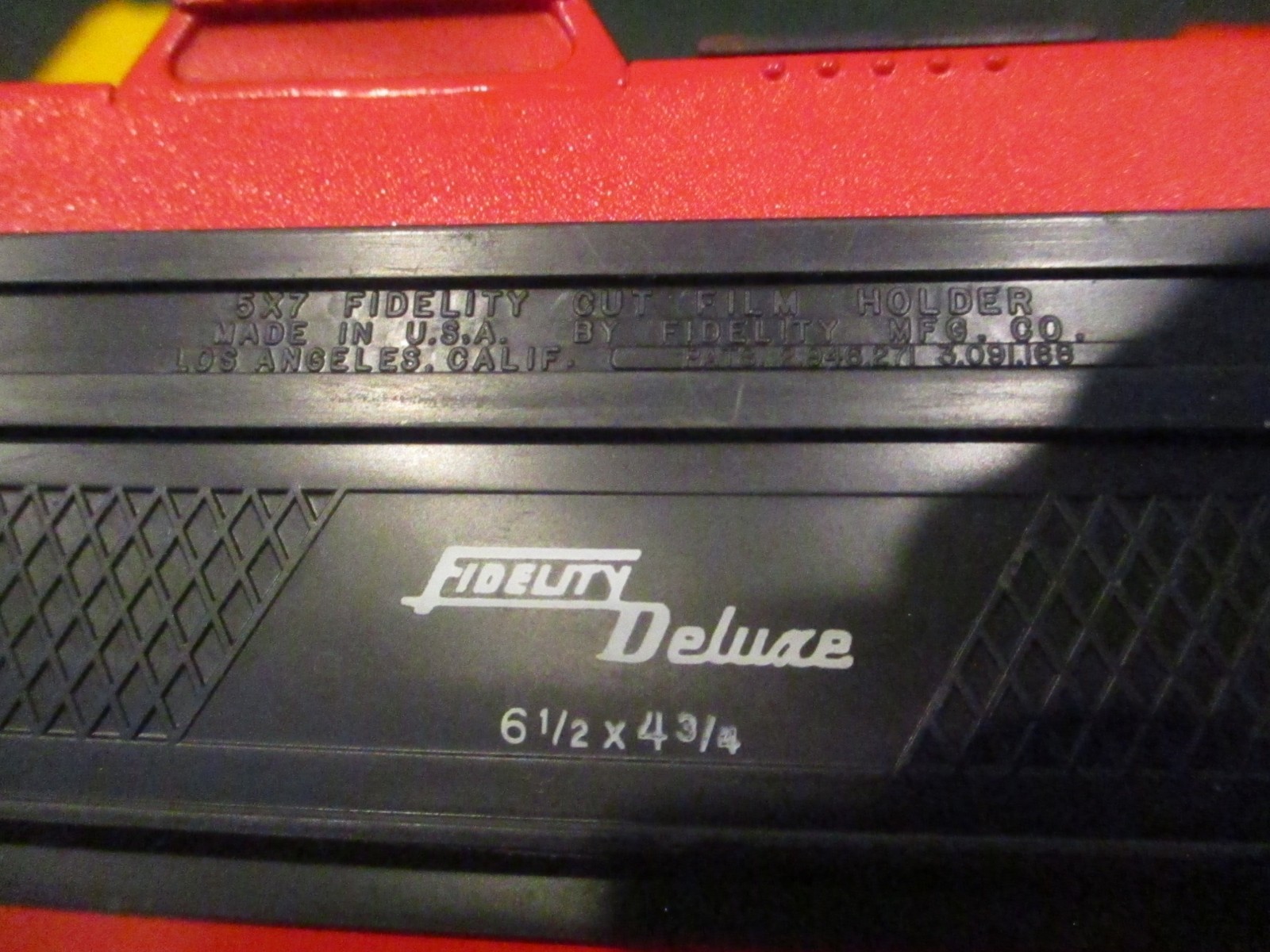 2 Two 5X7 Fidelity Deluxe Cut made in the USA Film Holders