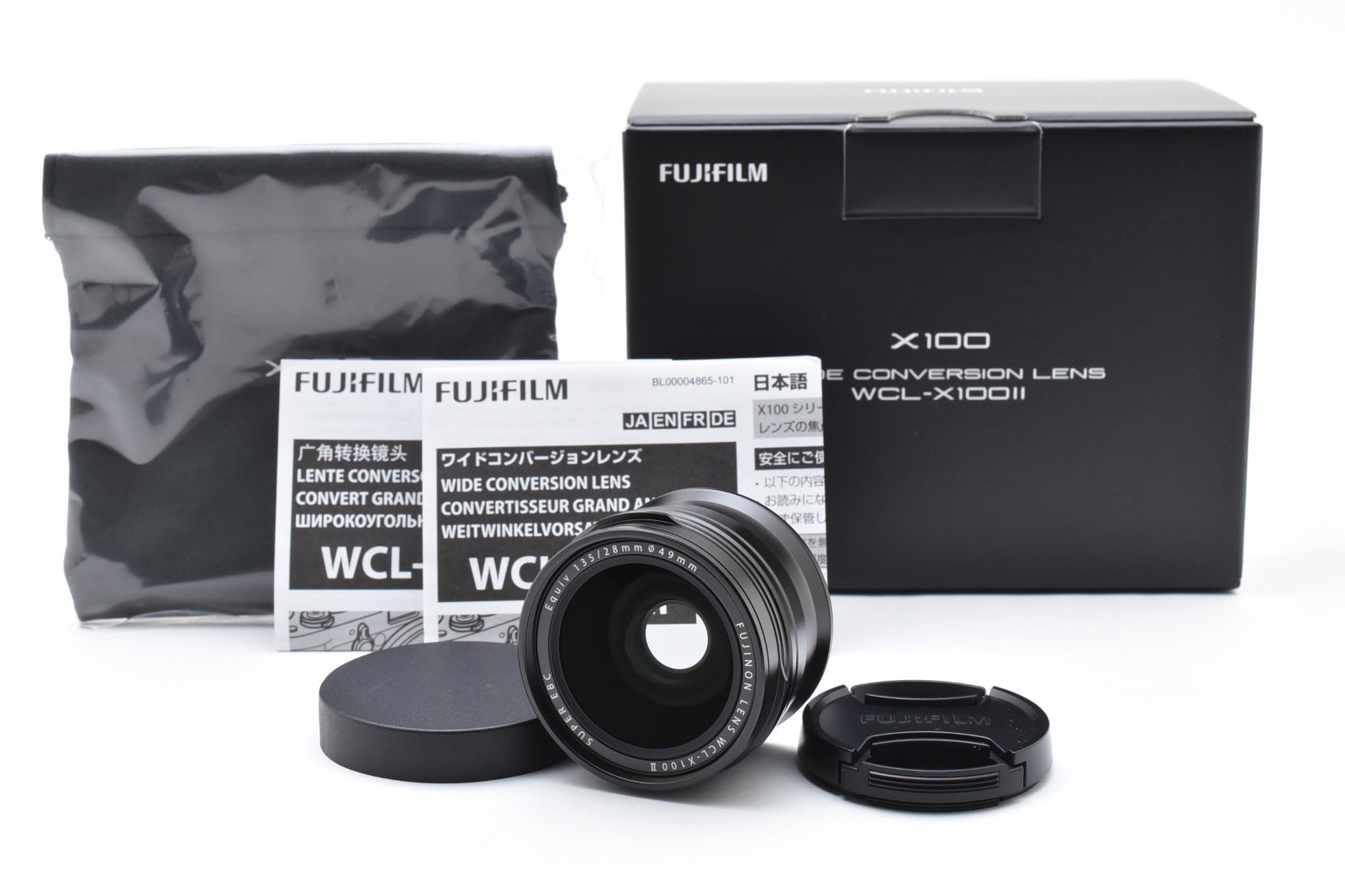 ✨NEW✨ FUJIFILM WCL-X100 II B Wide Conversion Lens Black From Japan S583