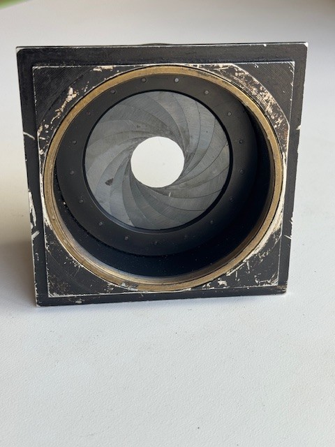 Large format lense barrel and shutter
