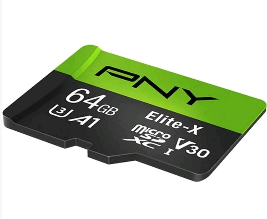 PNY P-SDU64GU3100EX-GE 64GB Elite-X Class 10 U3 V30 MicroSDXC Flash Card NEW J