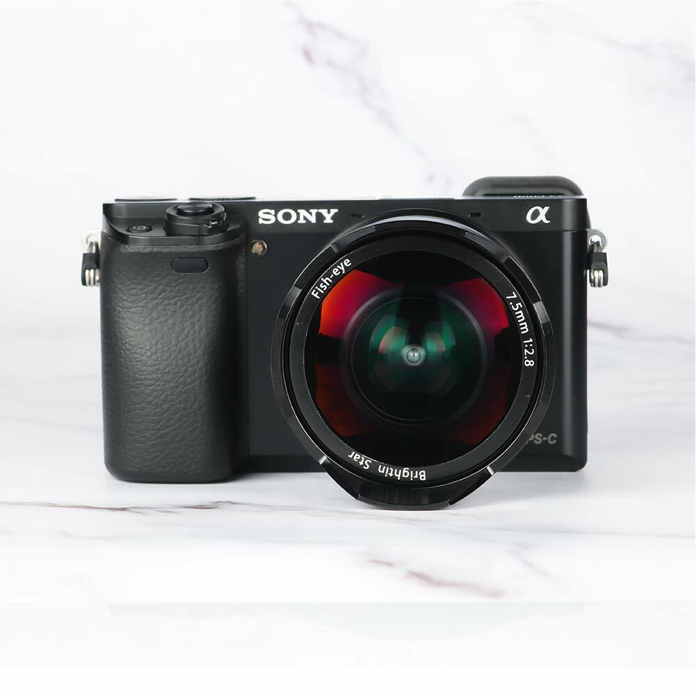 Brightin Star 7.5mm f/2.8 Pro II Ultra Wide Fisheye Lens for Sony E Mount Camera