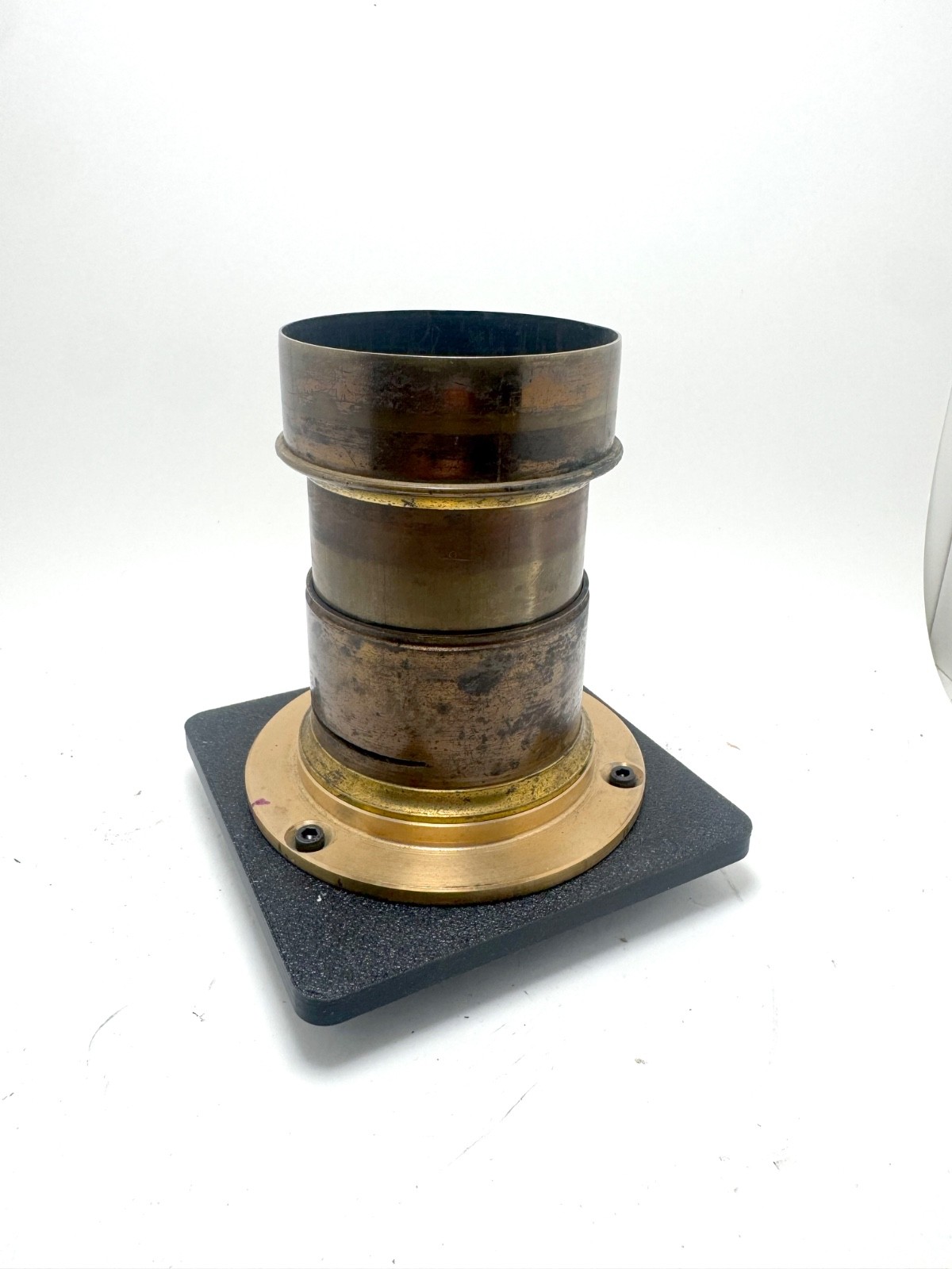 Petzval lens 4×5 Graflex Speed Graphic Vintage Brass Swirl