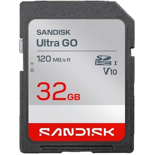 SanDisk Ultra GO SD 32GB SDHC Up to 120MB/s UHS-I C10 U1 V10 SDSDUGN-032G-GN6IN