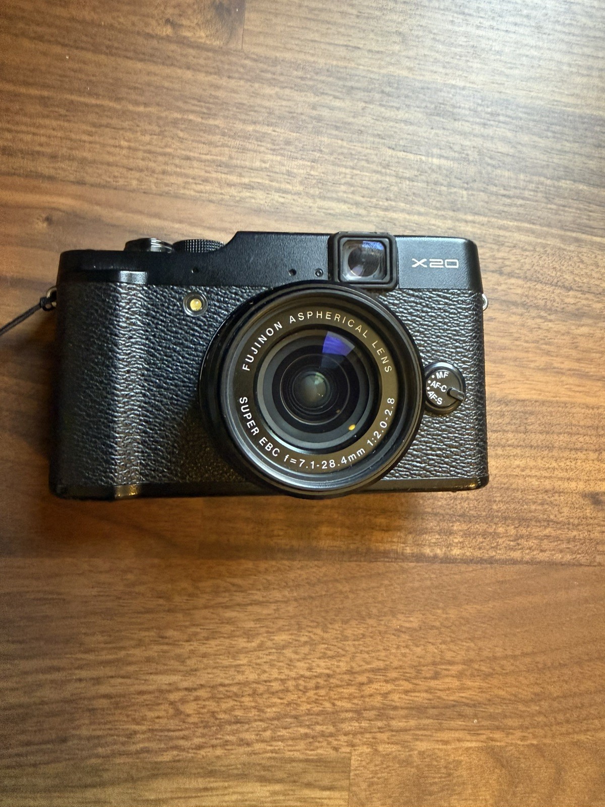 FUJIFILM X20 Black 12MP Digital Camera w/ Charger, Strap, SD Card