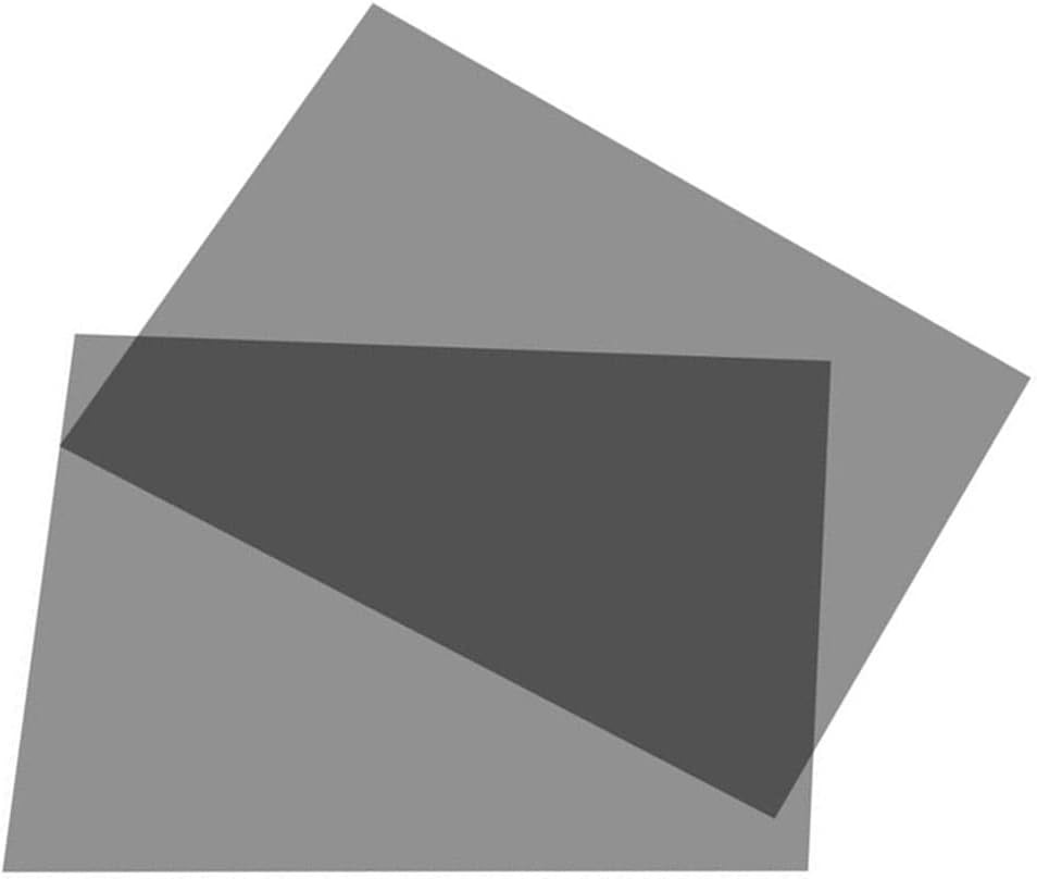 Adhesive Polarized Film Sheets 11.8 x 7.8 in Linear Polarizer 2 Pack