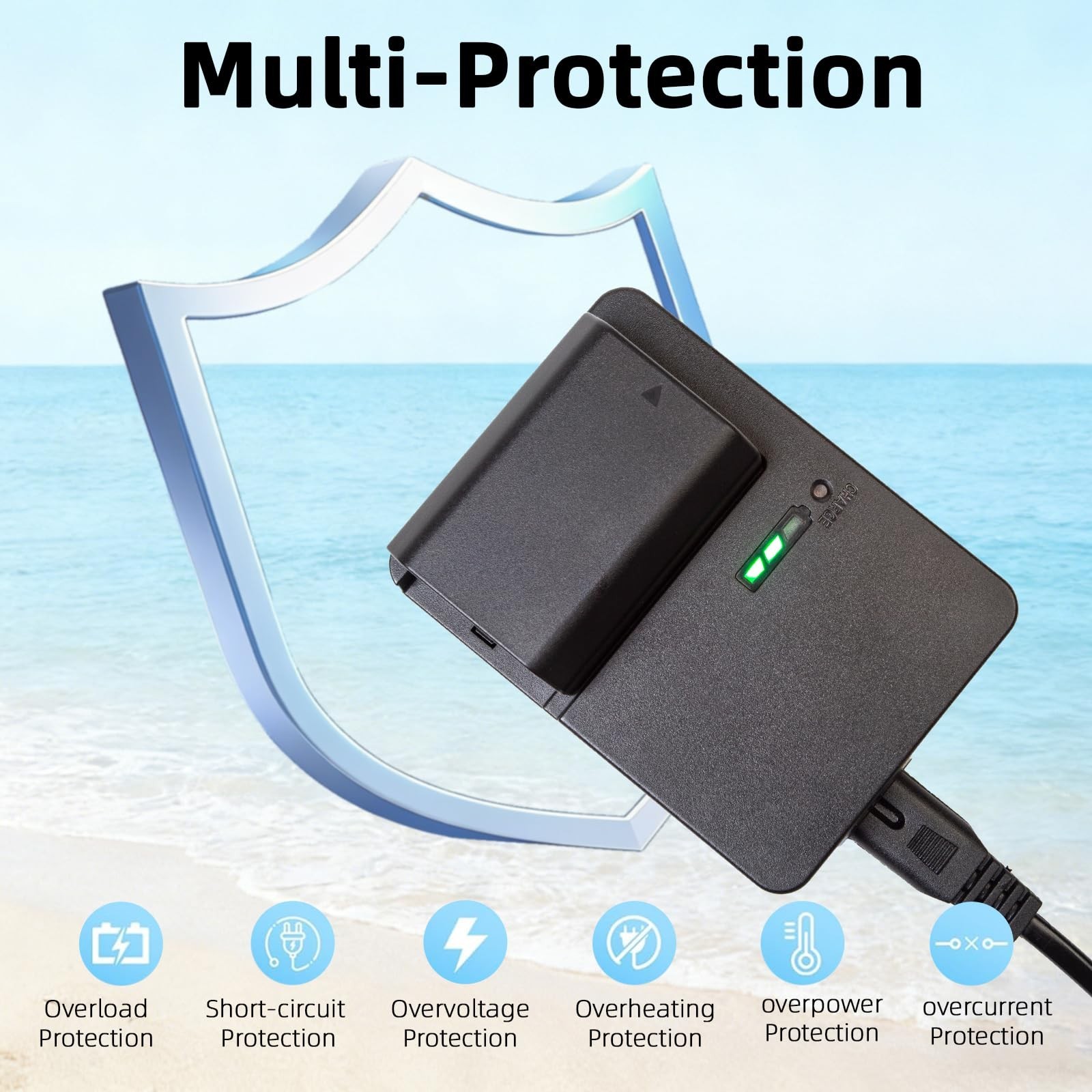 NP-FZ100 Battery Charger for Sony A7IV A7C A7R IV FX3 FX30 A6700