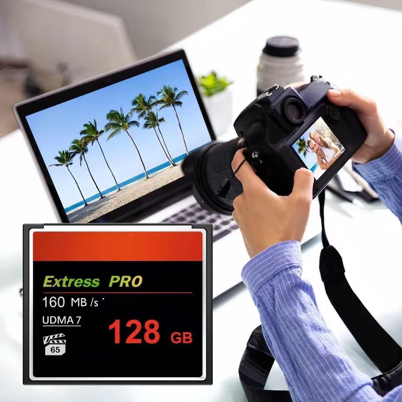 128GB UDMA Speed Up to 160MB/s CF Card Card.for Professional Photographer Ent…