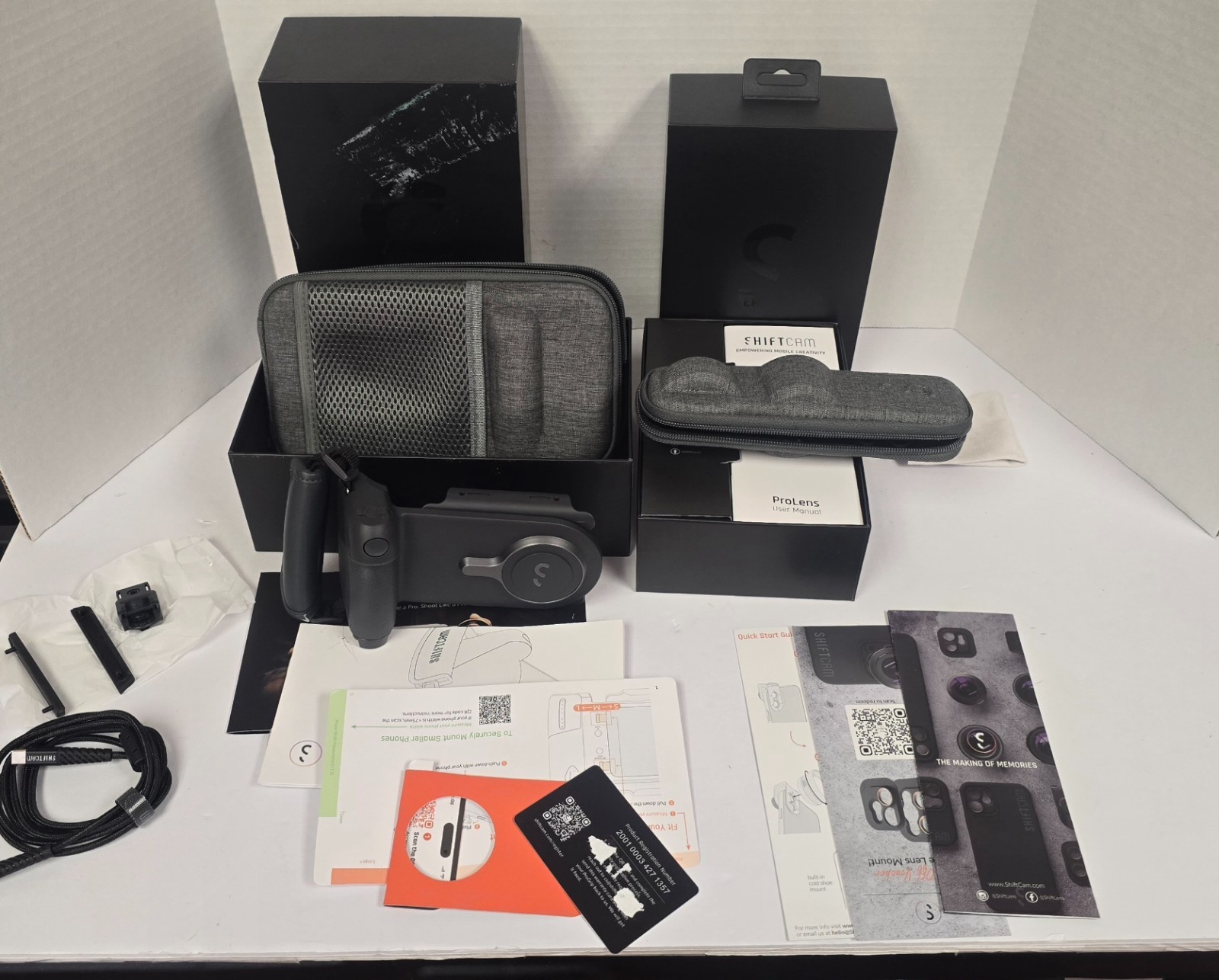 Shift Cam Pro Grip & Lens *Tested & Works*