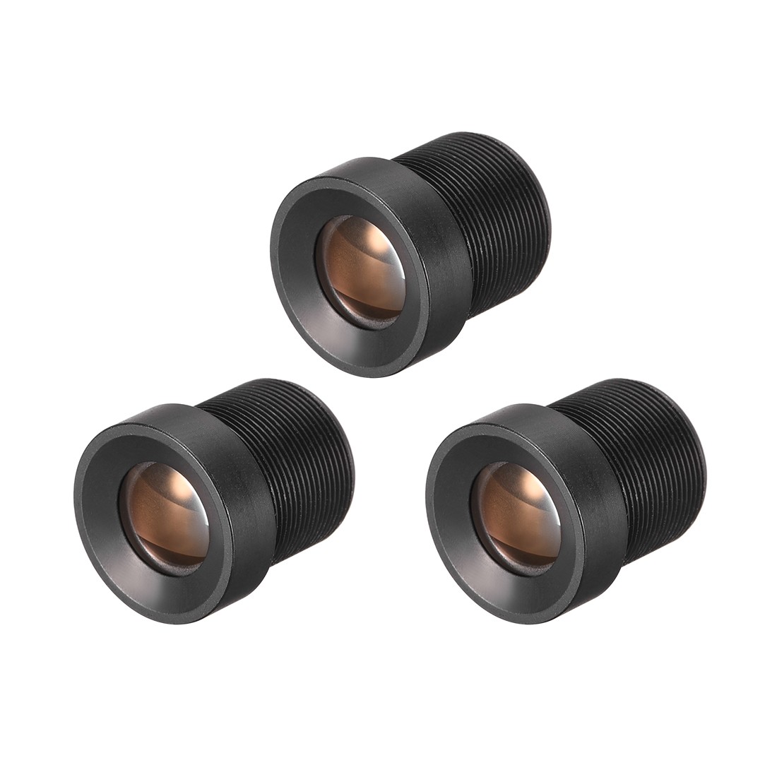 3 Pcs Camera Lens 12mm Focal Length 720P F2.0 1/3 Inch Wide Angle for CCD Camera