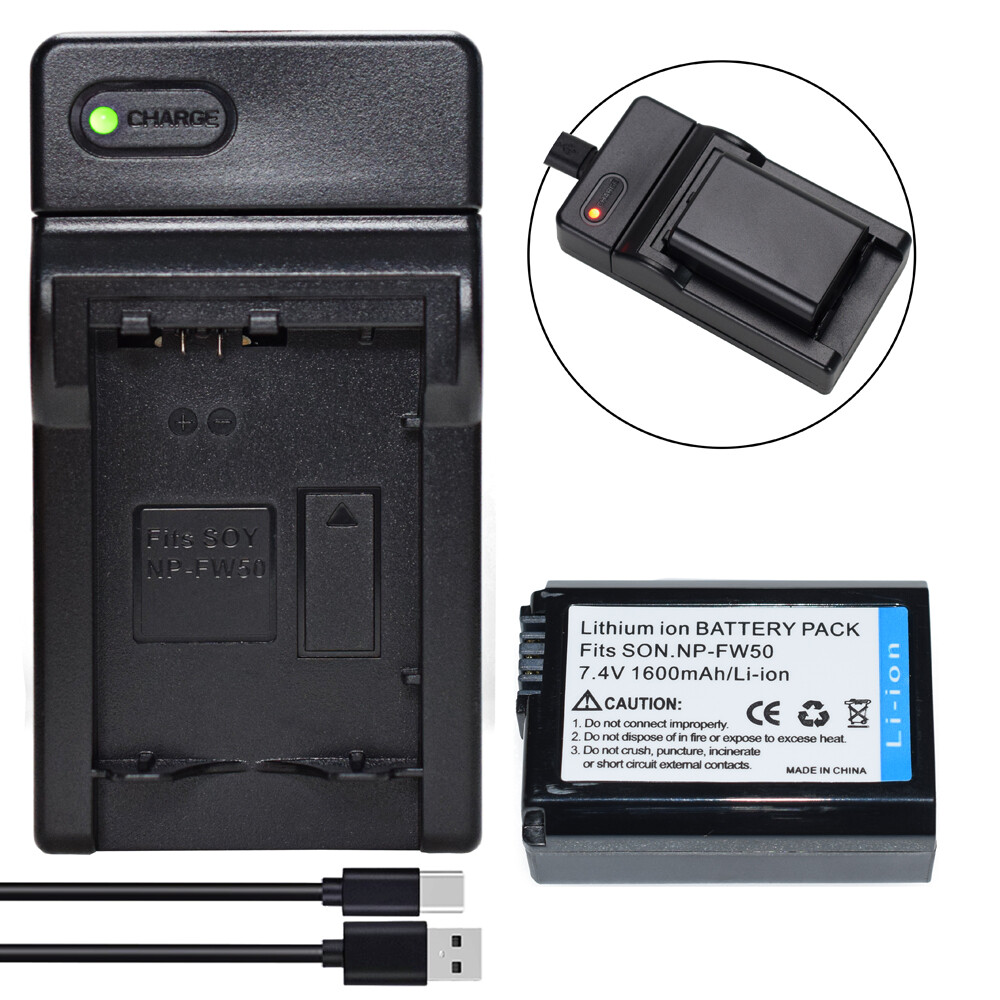 NP-FW50 Battery +Charger for Sony Camera BC-VW1 BCTRW A7 ILCE-7 A7K ILCE-7K A7M2