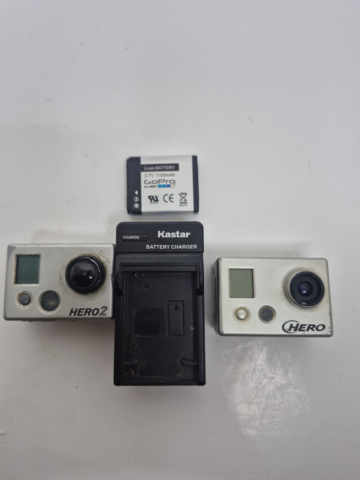 GoPro Hero 1 & 2 Action Camera – For Parts Or Repair As Is + Battery And Charger