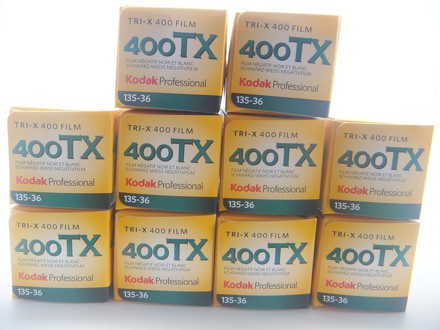 Kodak Tri-x400 135-36 36mm Black and White Film – 10 Pack