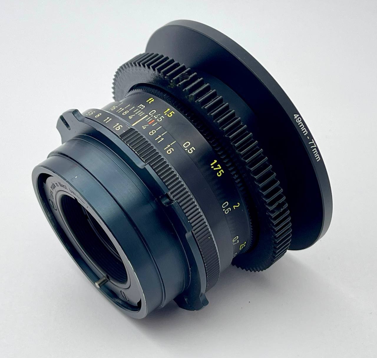 Carl Zeiss Planar f/1.8 50mm Lens Cine Mod Arri PL Mount Excellent