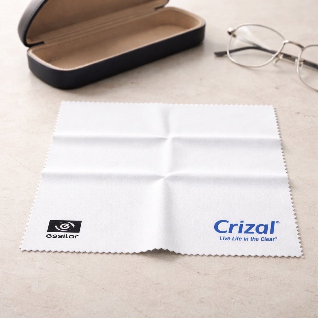 Crizal Eyeglass Cleaning Cloths Microfiber Polishing Cloth For Sunglasses Wipes