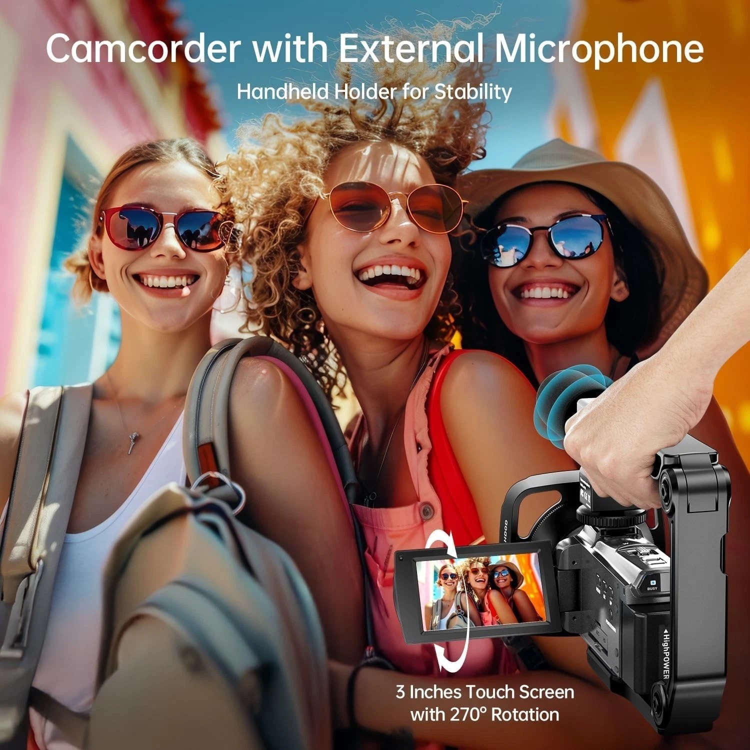 8K Video Camera Camcorder 88MP UHD WiFi Vlogging Cameras for YouTube 18X Digi…