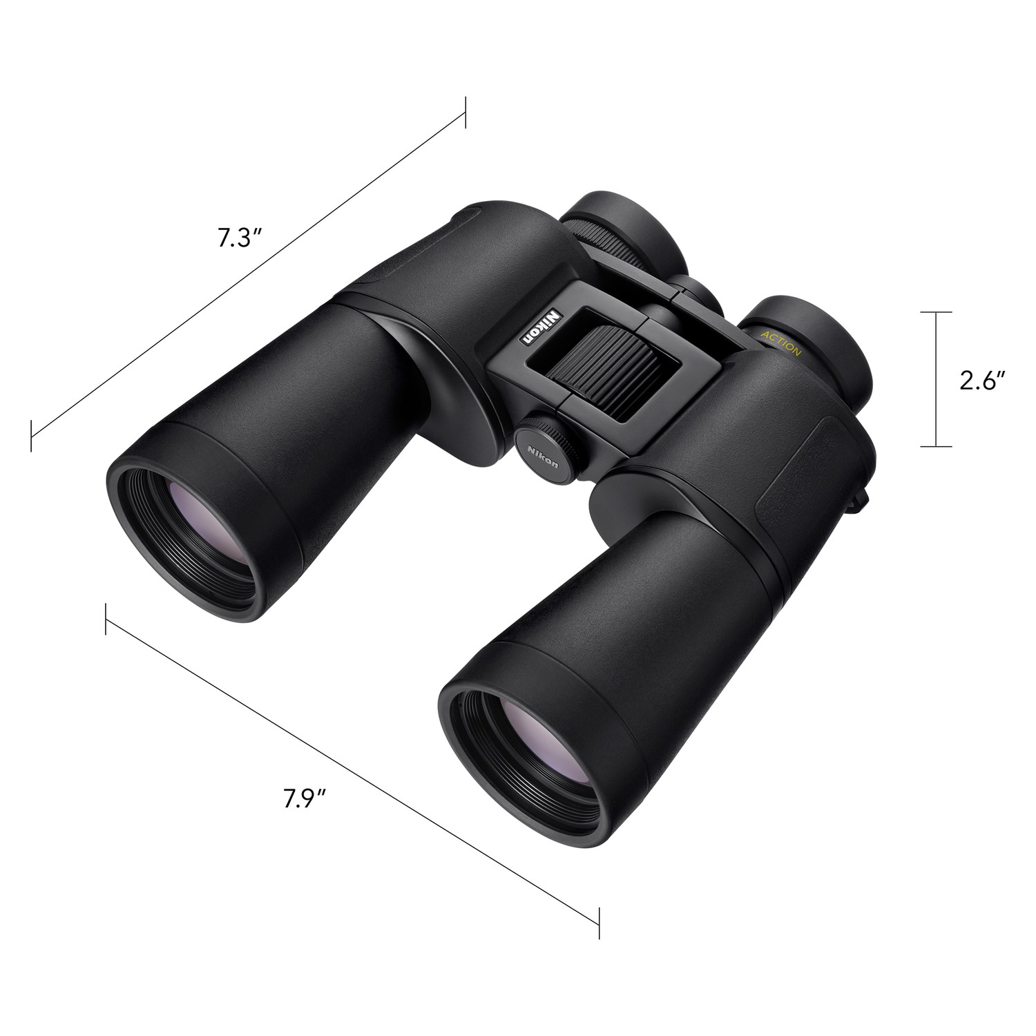 ACTION 16×50 Binoculars, Neck Strap, Case, Caps