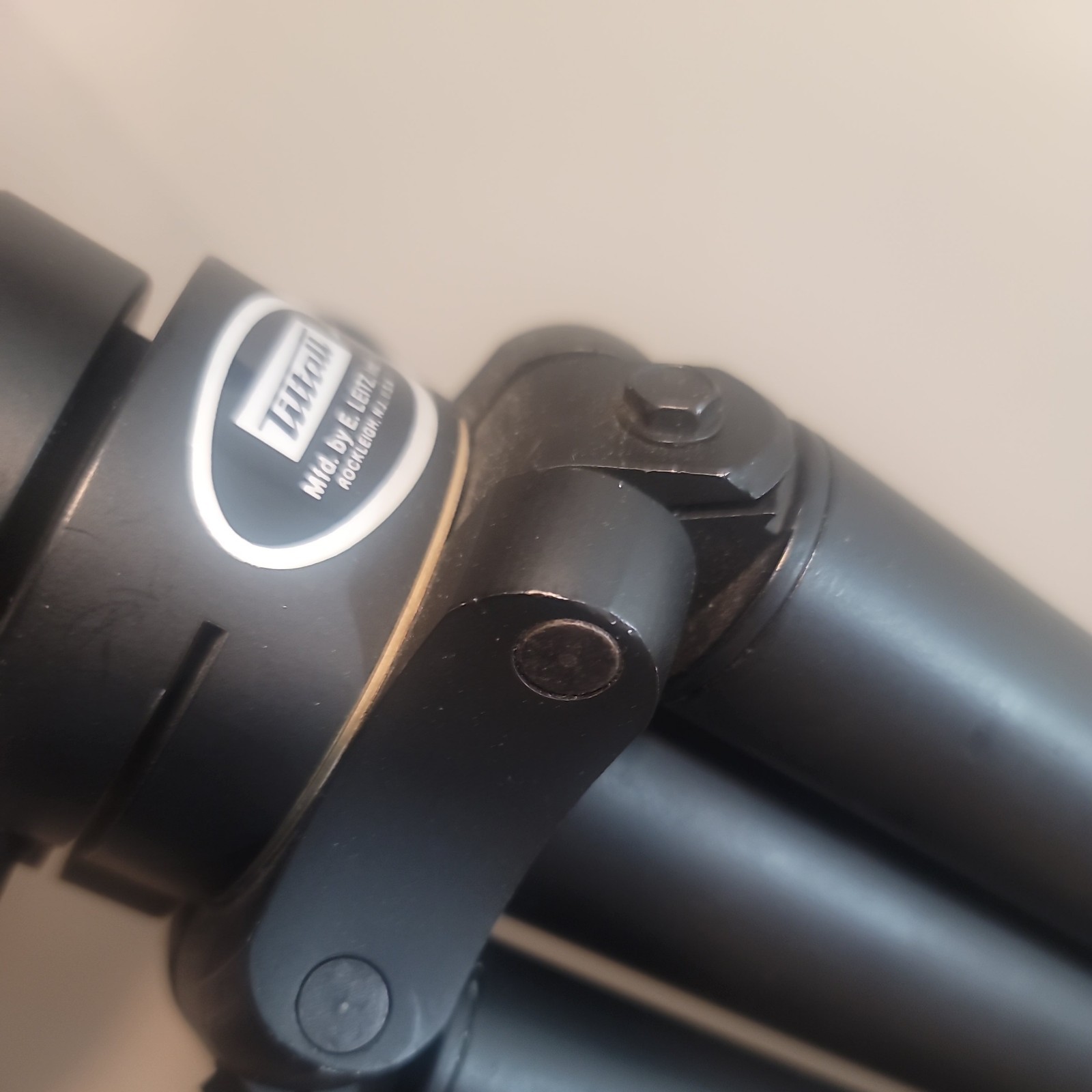 Tiltall Professional Tripod made by E Leitz, Rockleigh, NJ. USA Pan Tilt Head