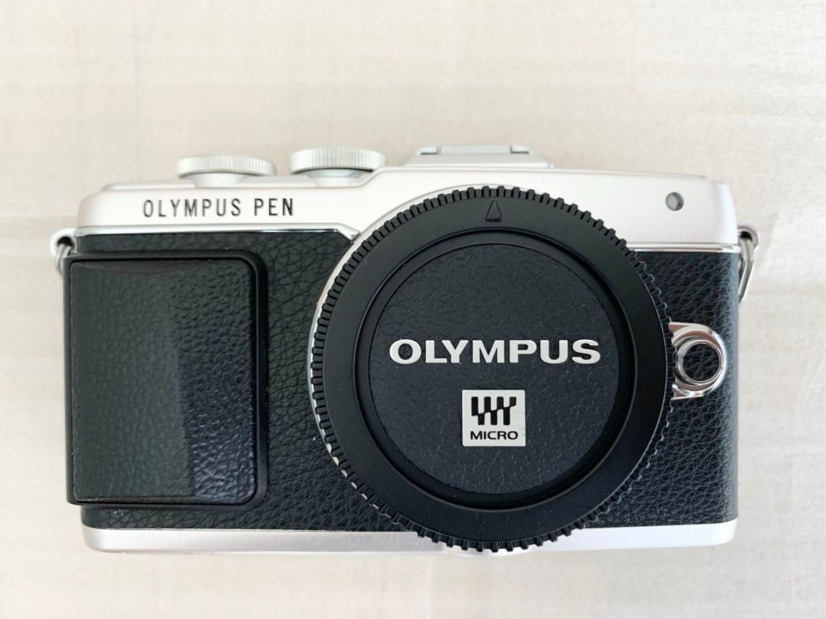 OLYMPUS PEN Lite E-PL7 Double Zoom Kit Silver Mirrorless Lens Camera Olympus