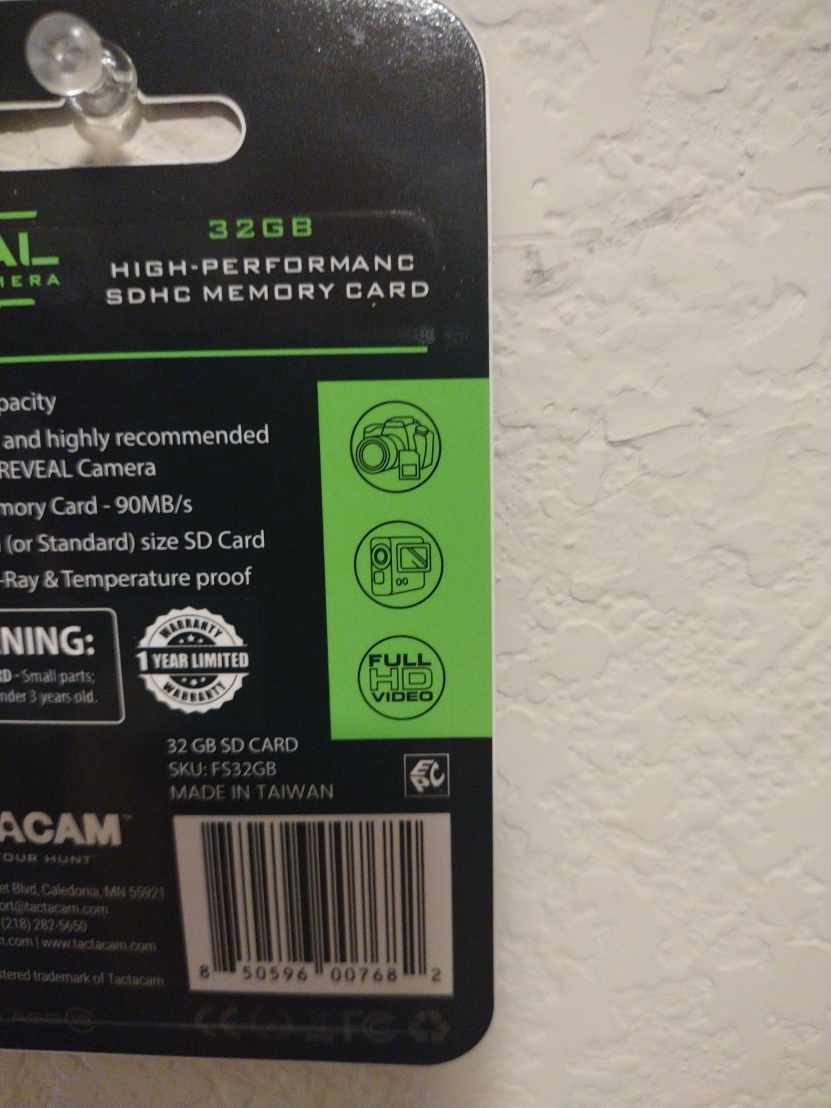 Reveal Cellular Camera Tactacam 32GB Class 10 U3-90MB/S Memory Card SDHC. B