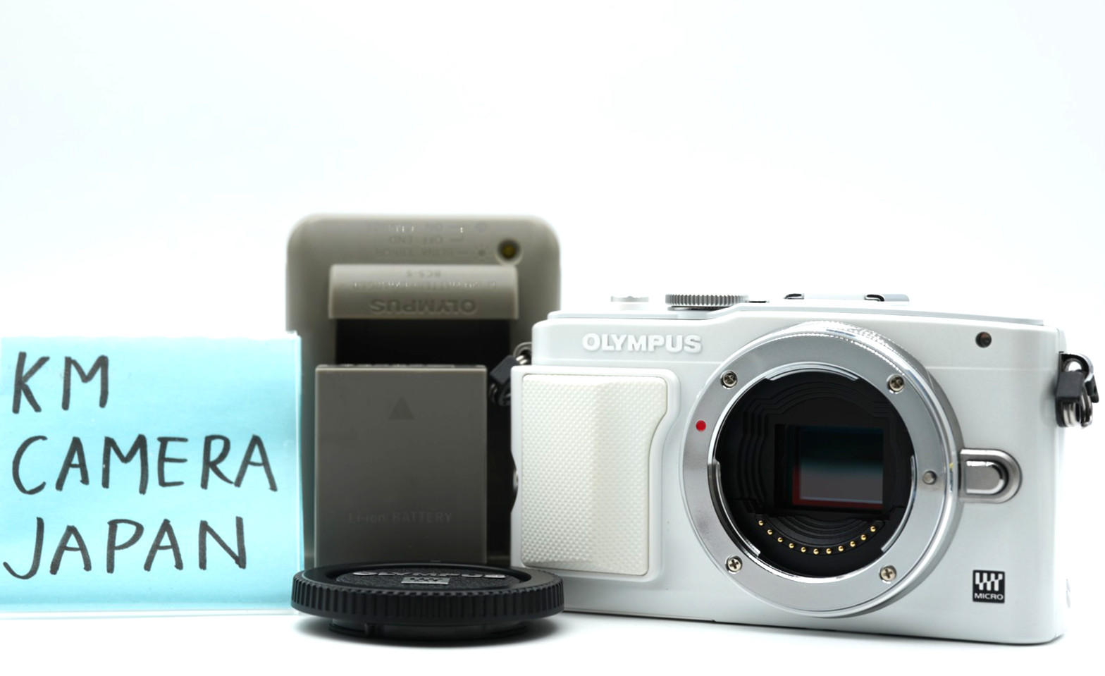 [US DUTY PAID] Olympus Pen Lite E-PL6 16.0MP white Body Only [SC 1712] #001