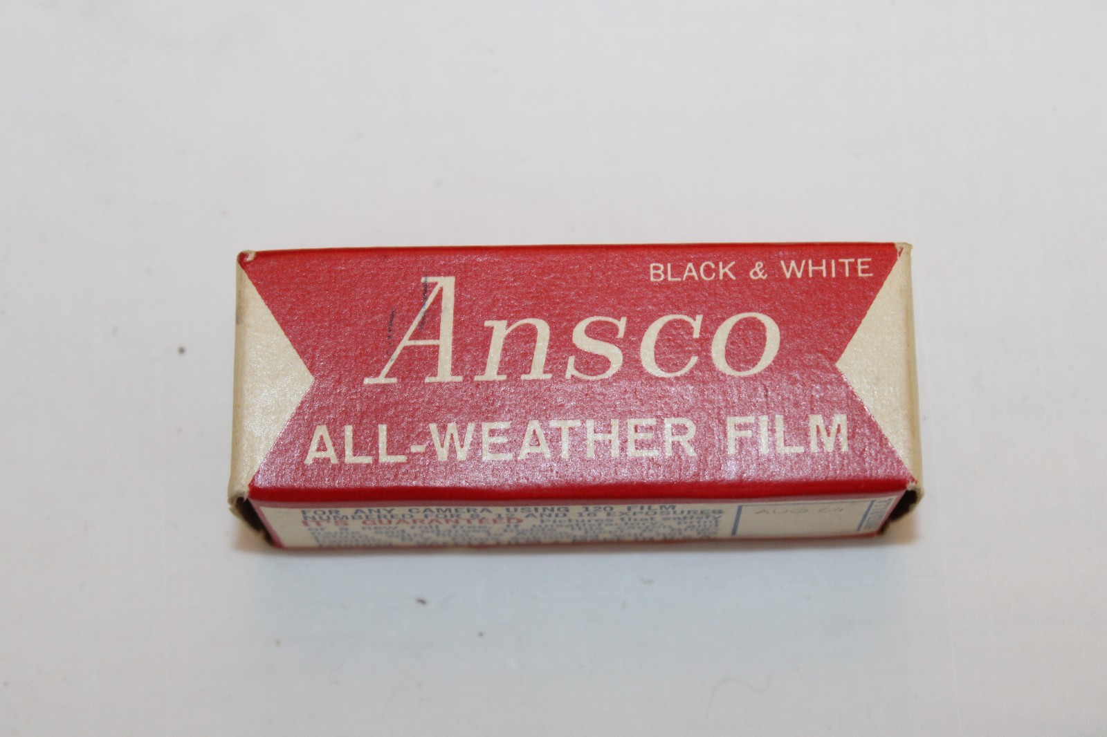 Vintage Ansco 120 Ansco All Weather Pan Expired Black White Film Exp 08/1964