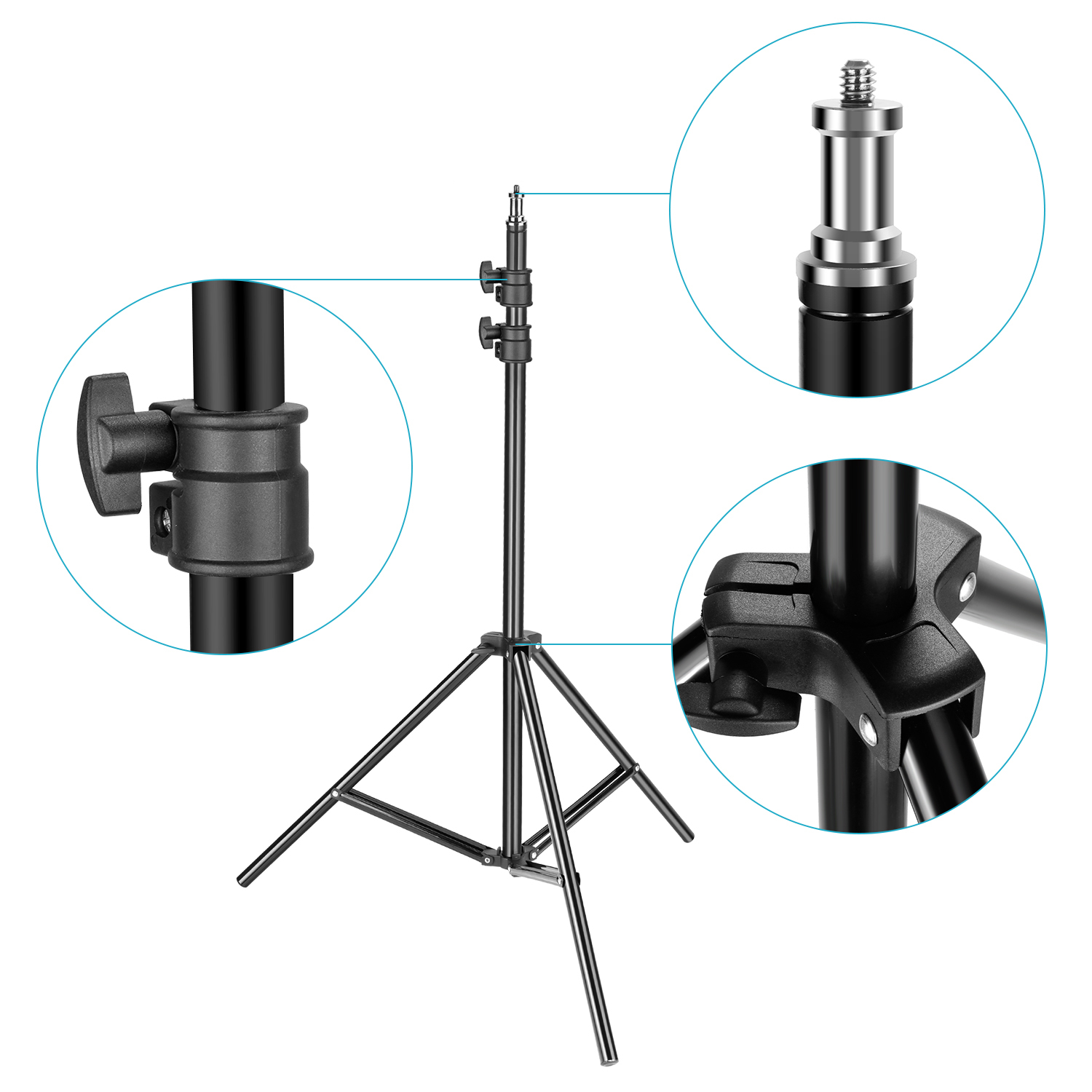 Neewer Heavy Duty Light Stand Tripod 3-6.5 feet for Reflectors Softboxes