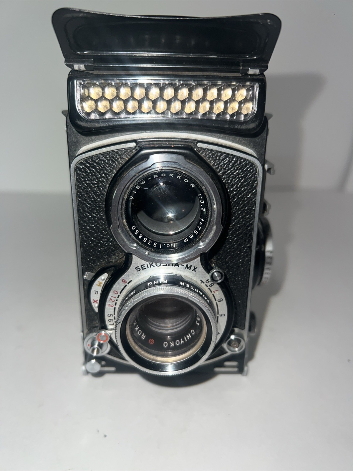 Minolta Autocord LMX CLA Bright Screen Meter Works With Leatherette Case