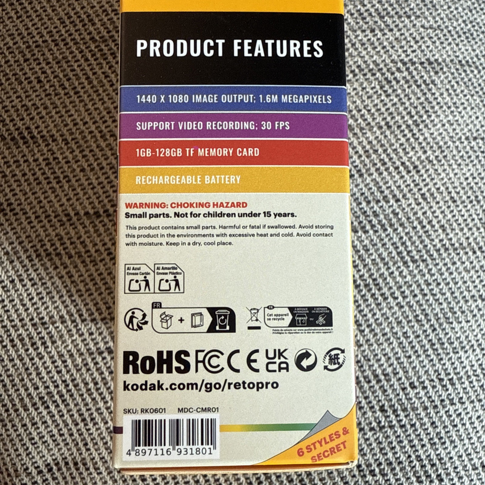 Kodak Charmera Key Chain Digital Camera (Random Style Blind Box)