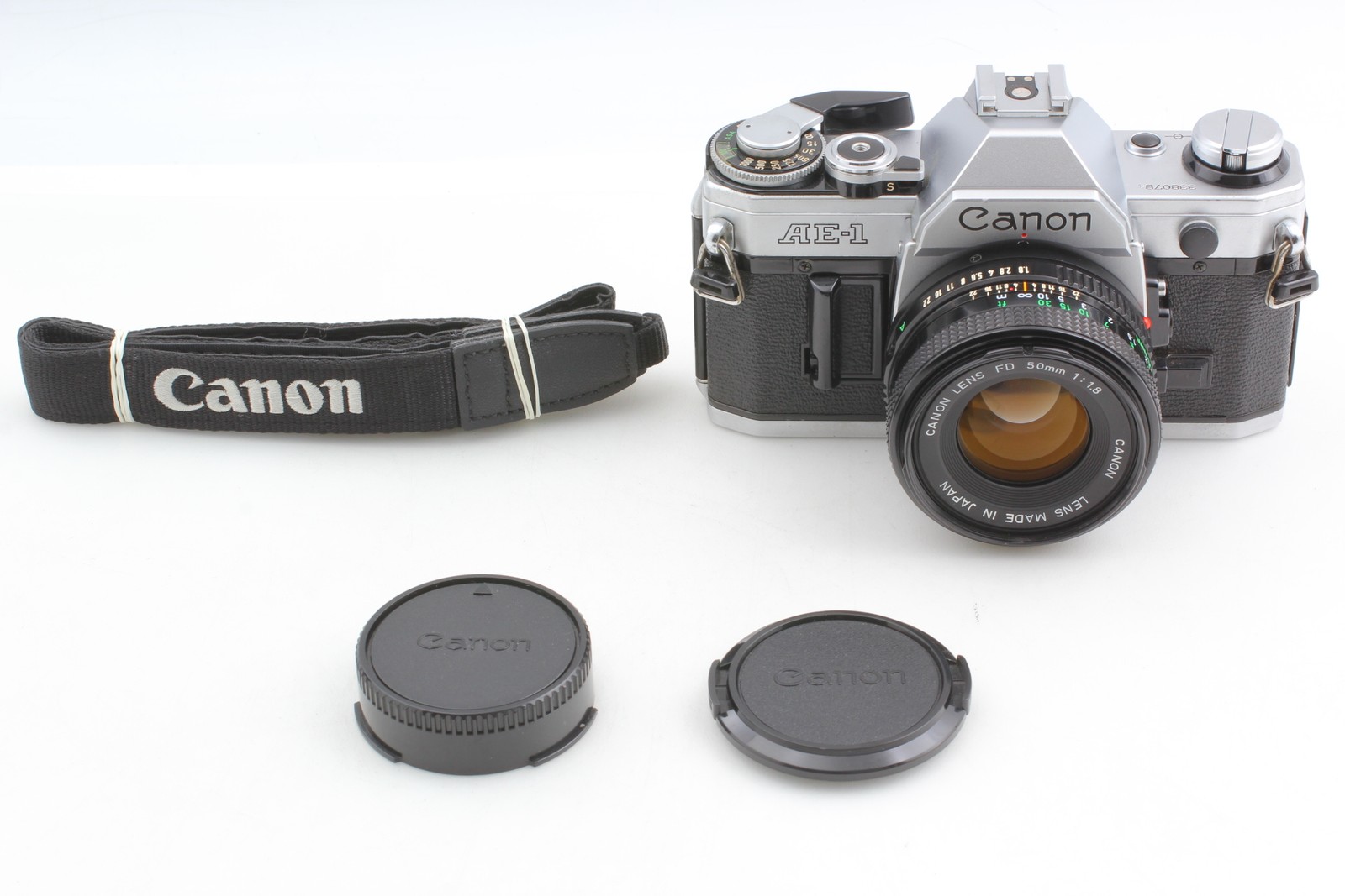 [N MINT+++] Canon AE-1 35mm Film Camera SLR New FD 50mm f1.8 Lens From JAPAN
