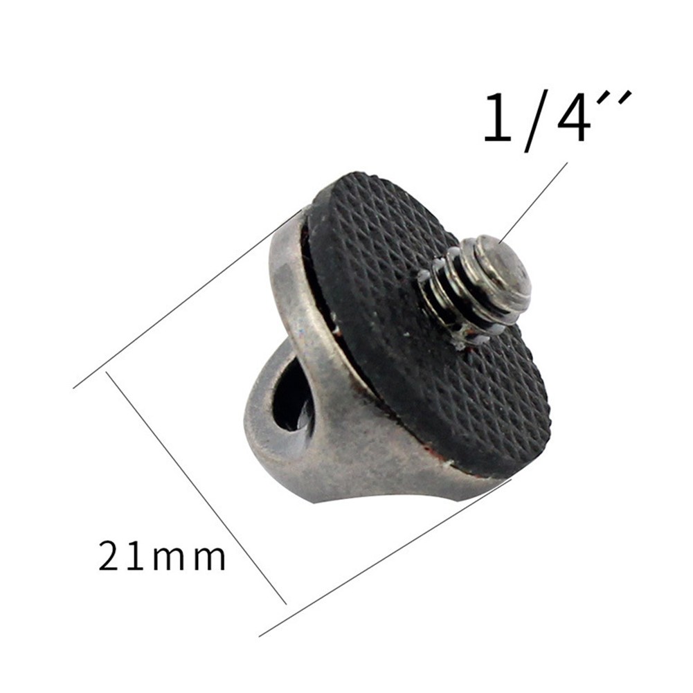 1/4″ Thread Camera DSLR Shoulder Strap Connection Buckle Fixing Screw Adapter