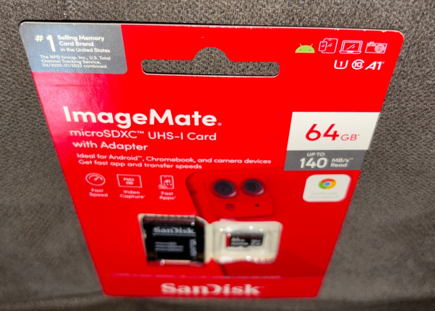 Sandisk ImageMate SDXC UHS-I 140 mb/s 64GB Card with Adapter
