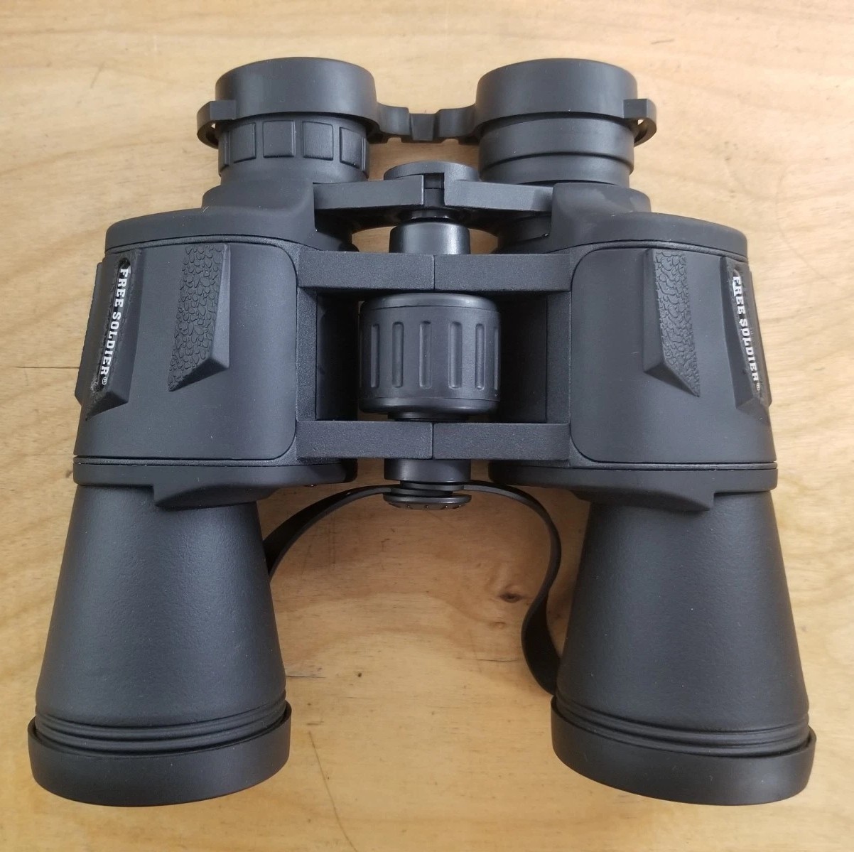 FREE SOLDIER 20×50 Binoculars FMC Porro Prism with Strap, Covers, Black