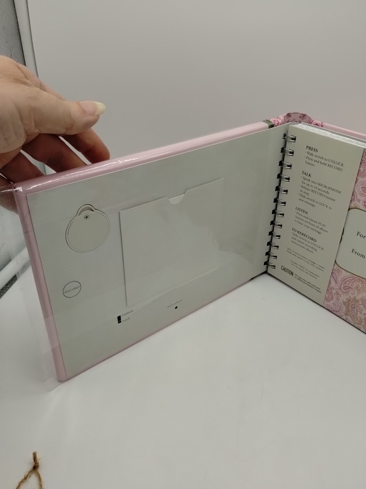 Hallmark New Pink Paisley Mom Album Voice Recordable