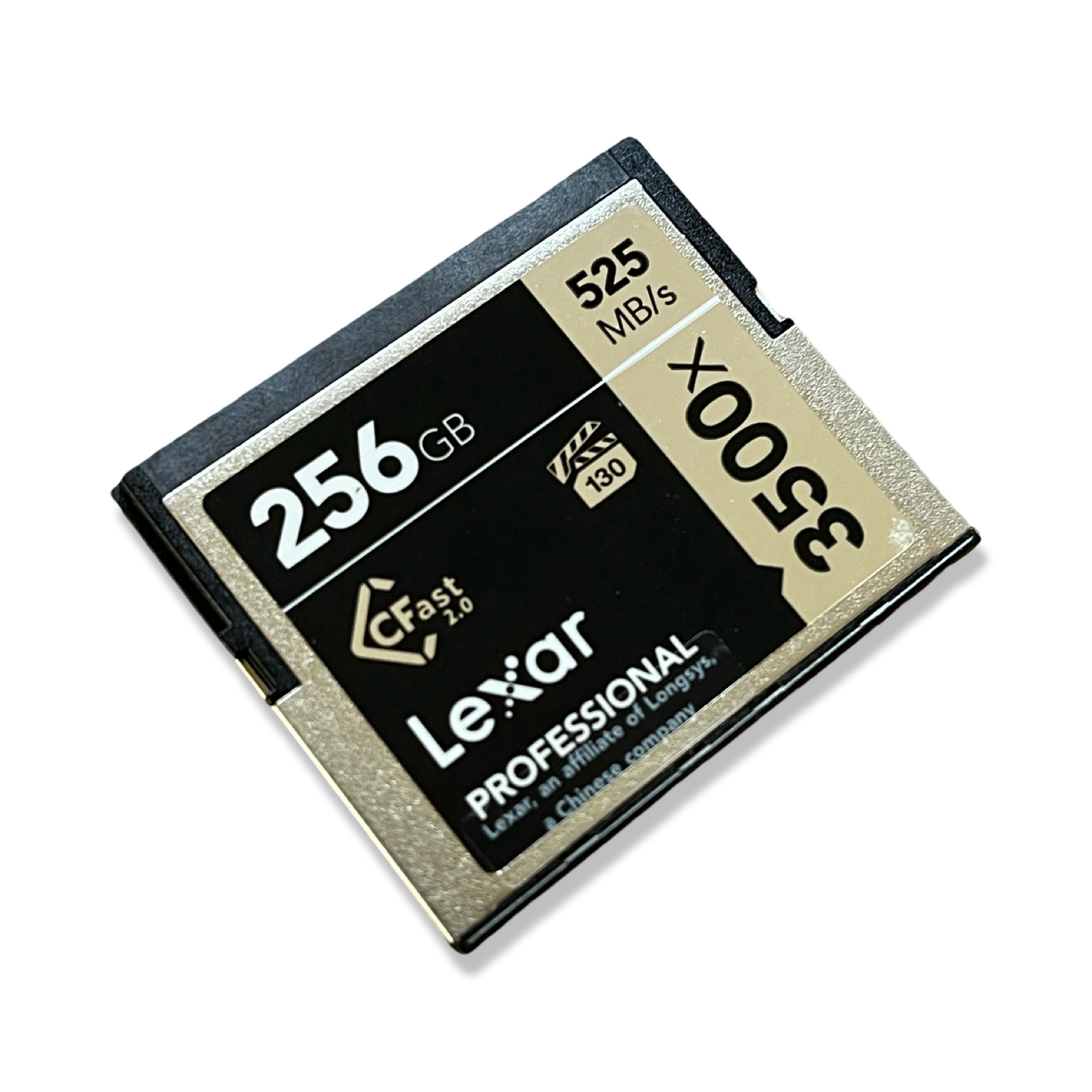 Lexar 256GB Professional 3500x CFast 2.0 Memory Card – 4K Video – Good Condition