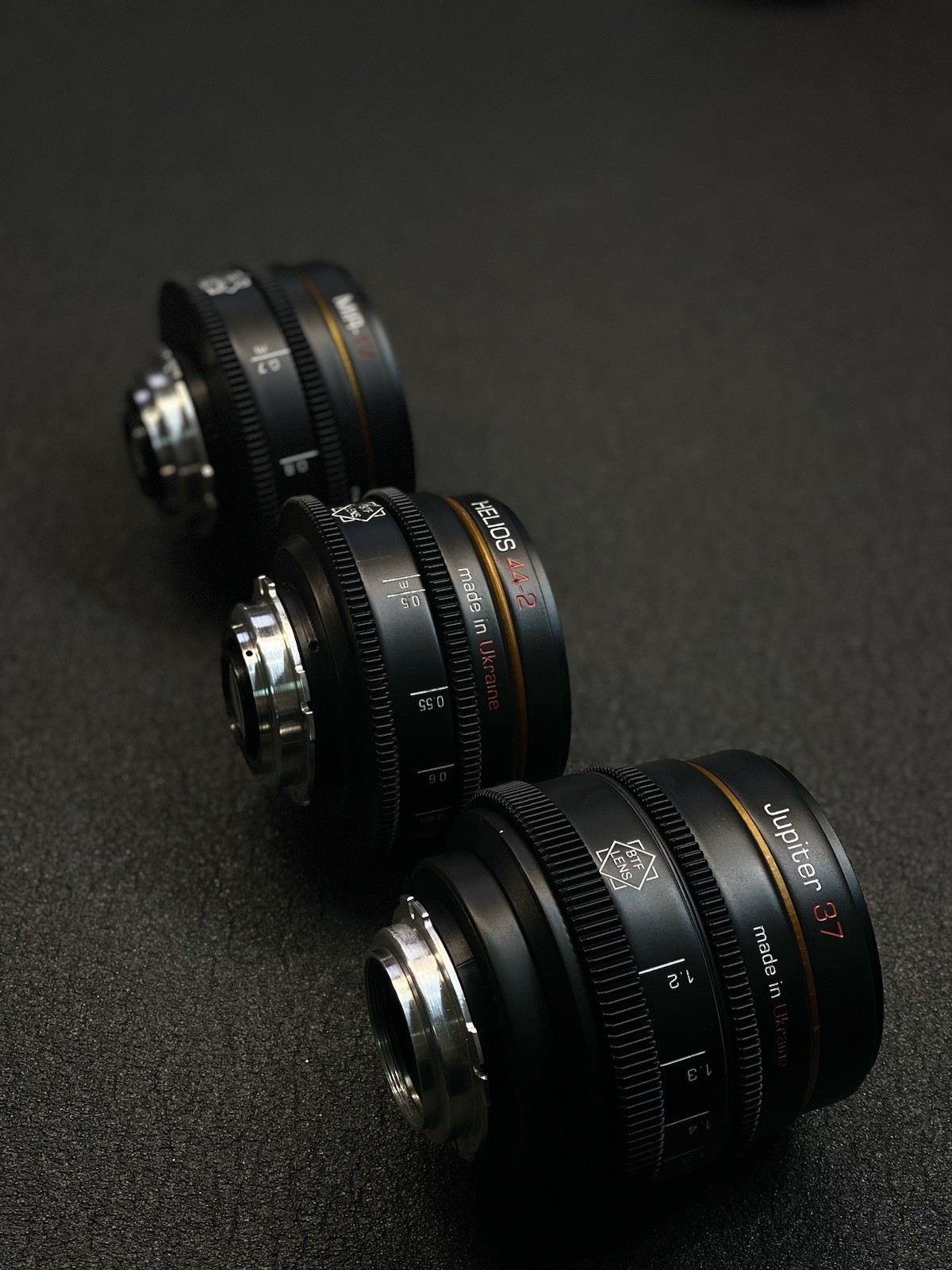 Arri PL SET Rehouse 37 58 135 Soviet HELIOS MIR JUPITER CINE Lenses BTF PL MOUNT