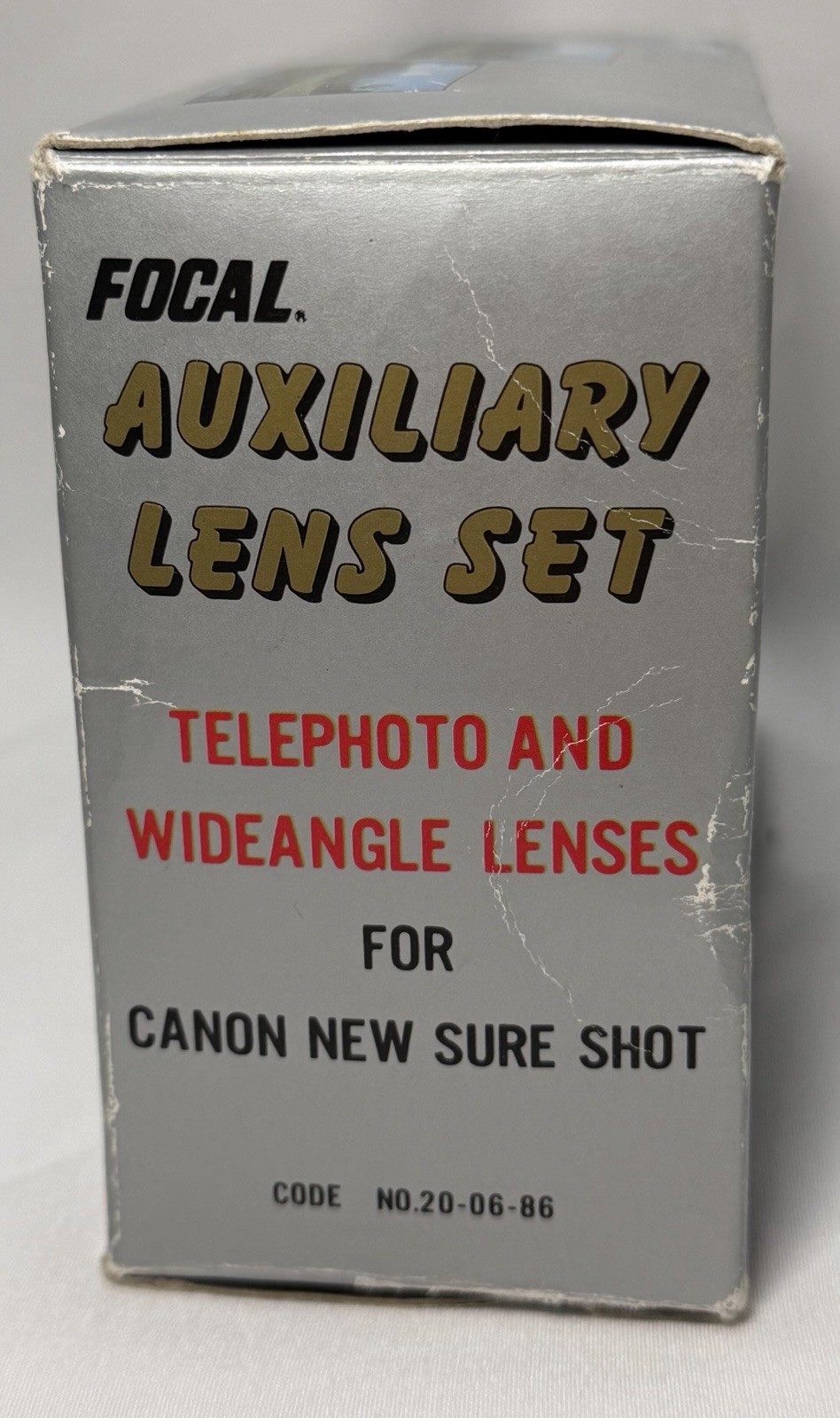 Focal Auxiliary Lens Set For Canon Sure Shot Vintage NOS Wideangle & Telephoto