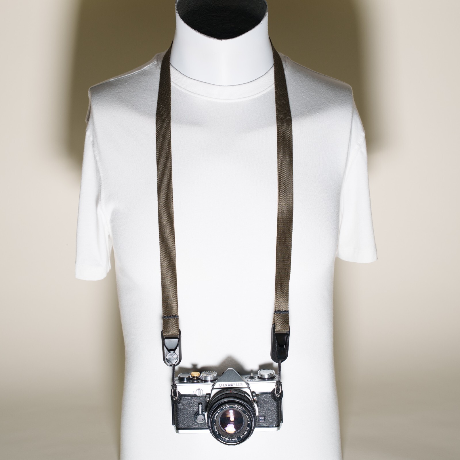 40” Olive Green Camera Strap w/ Peak Design Quick Release Anchors Handcrafted