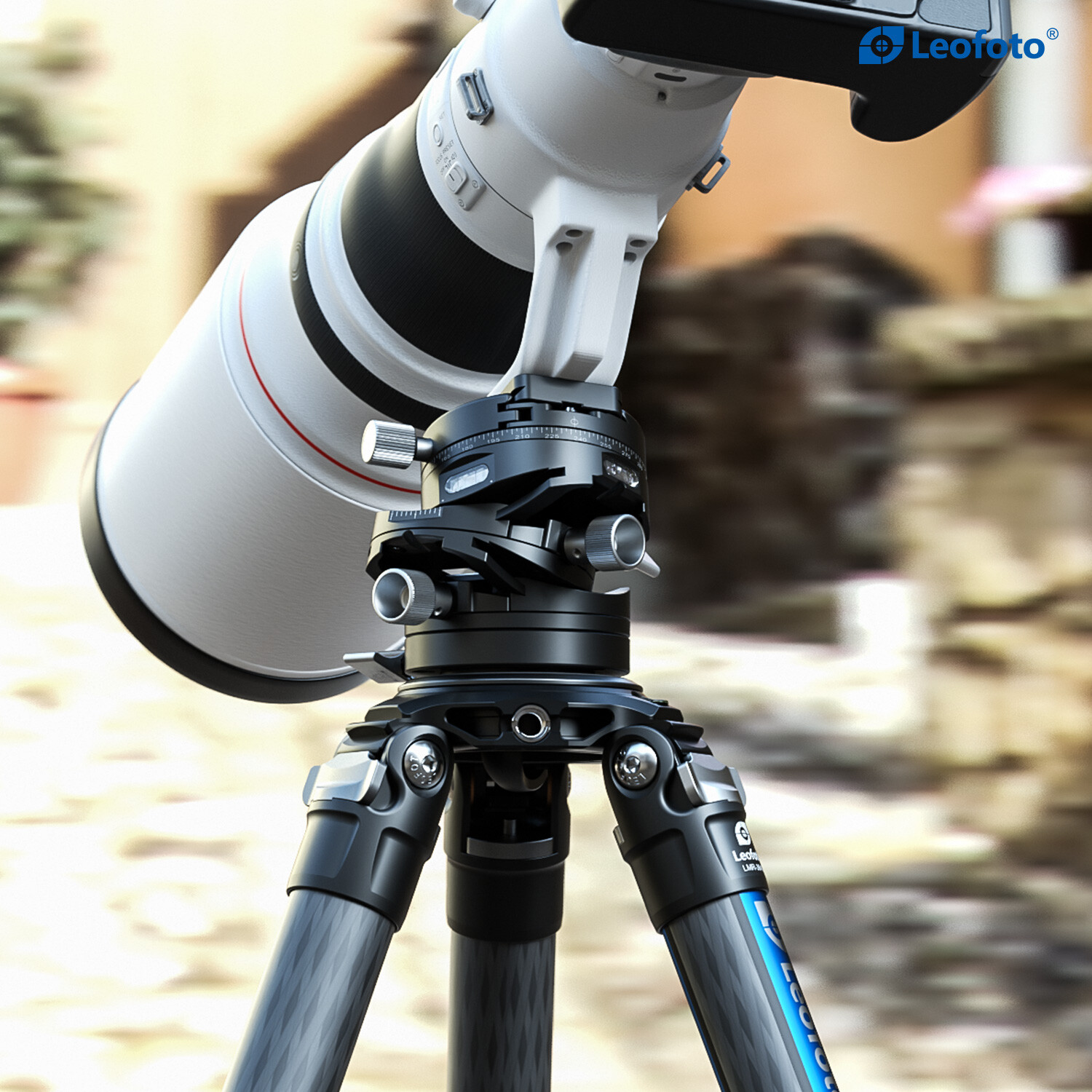 Leofoto G20 3D Geared Head with QR Plate Tripod Head for Camera